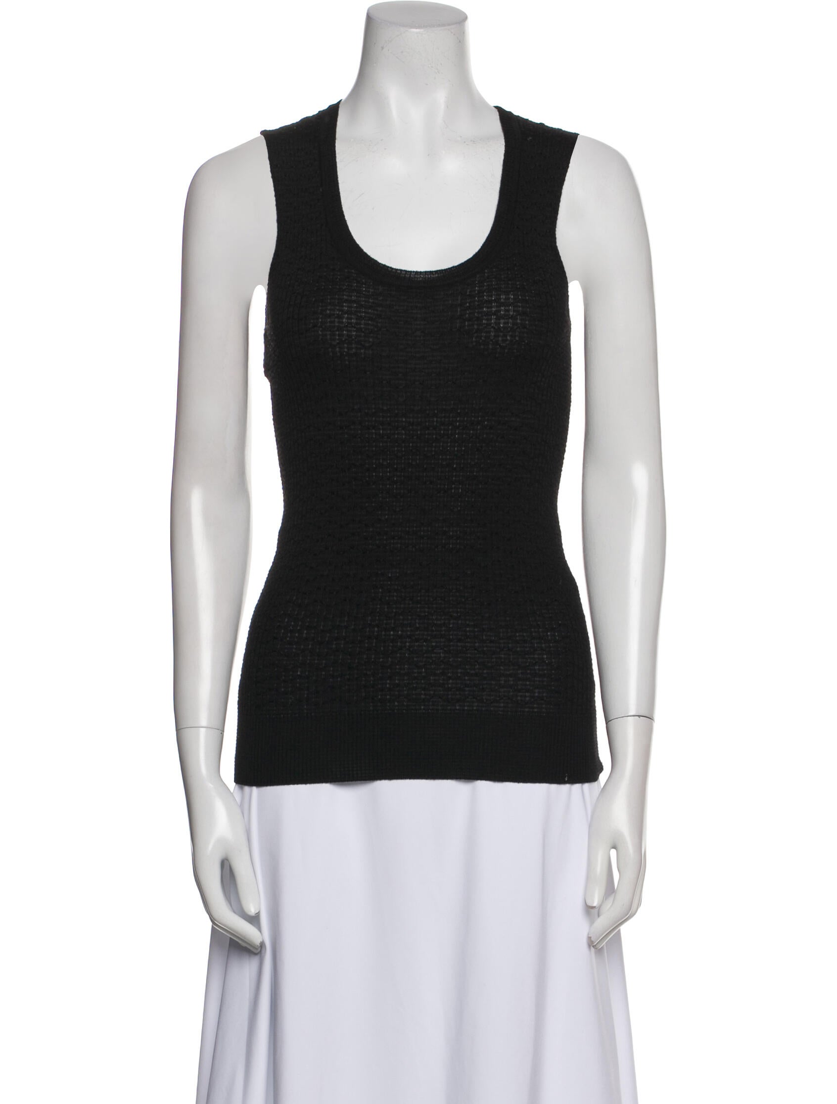 M Missoni Scoop Neck Sleeveless Top