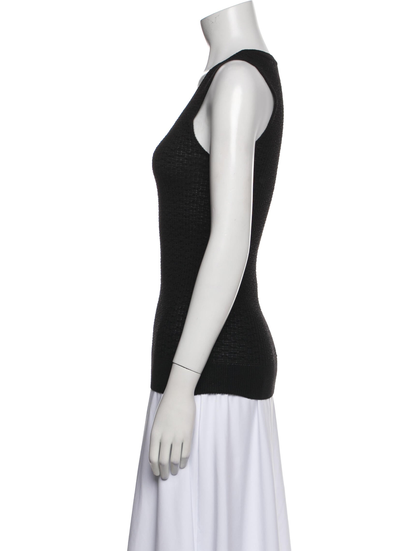 M Missoni Scoop Neck Sleeveless Top