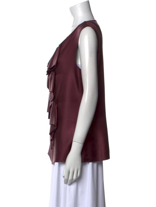 M Missoni Silk Scoop Neck Top