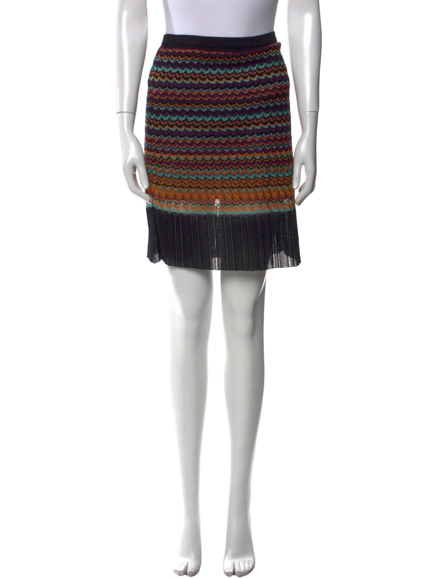 M Missoni Striped Mini Skirt