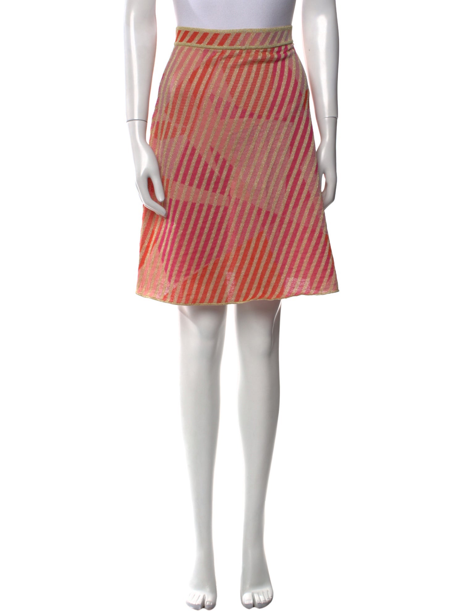 M Missoni Striped Knee-Length Skirt w/ Tags