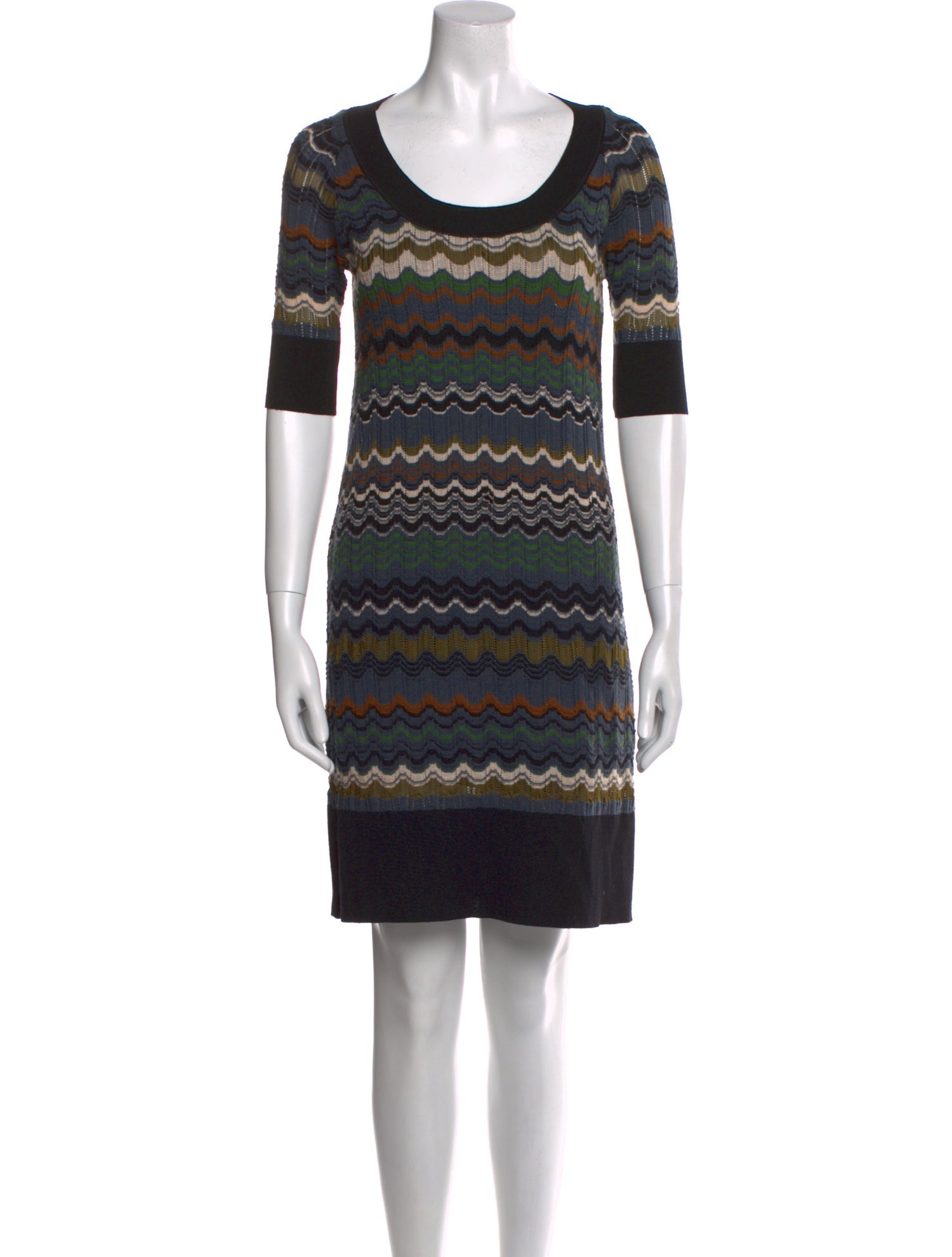 M Missoni Striped Mini Dress