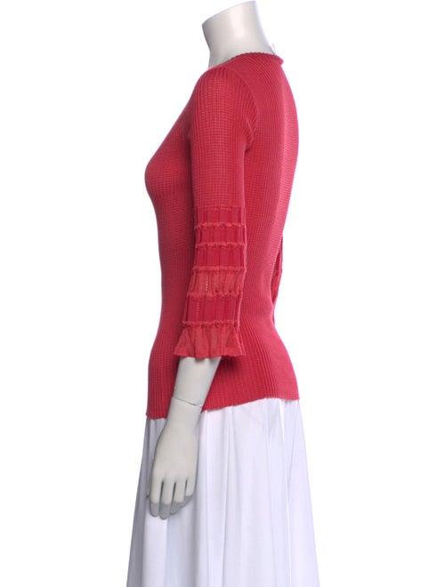 M Missoni V-Neck Three-Quarter Sleeve Top