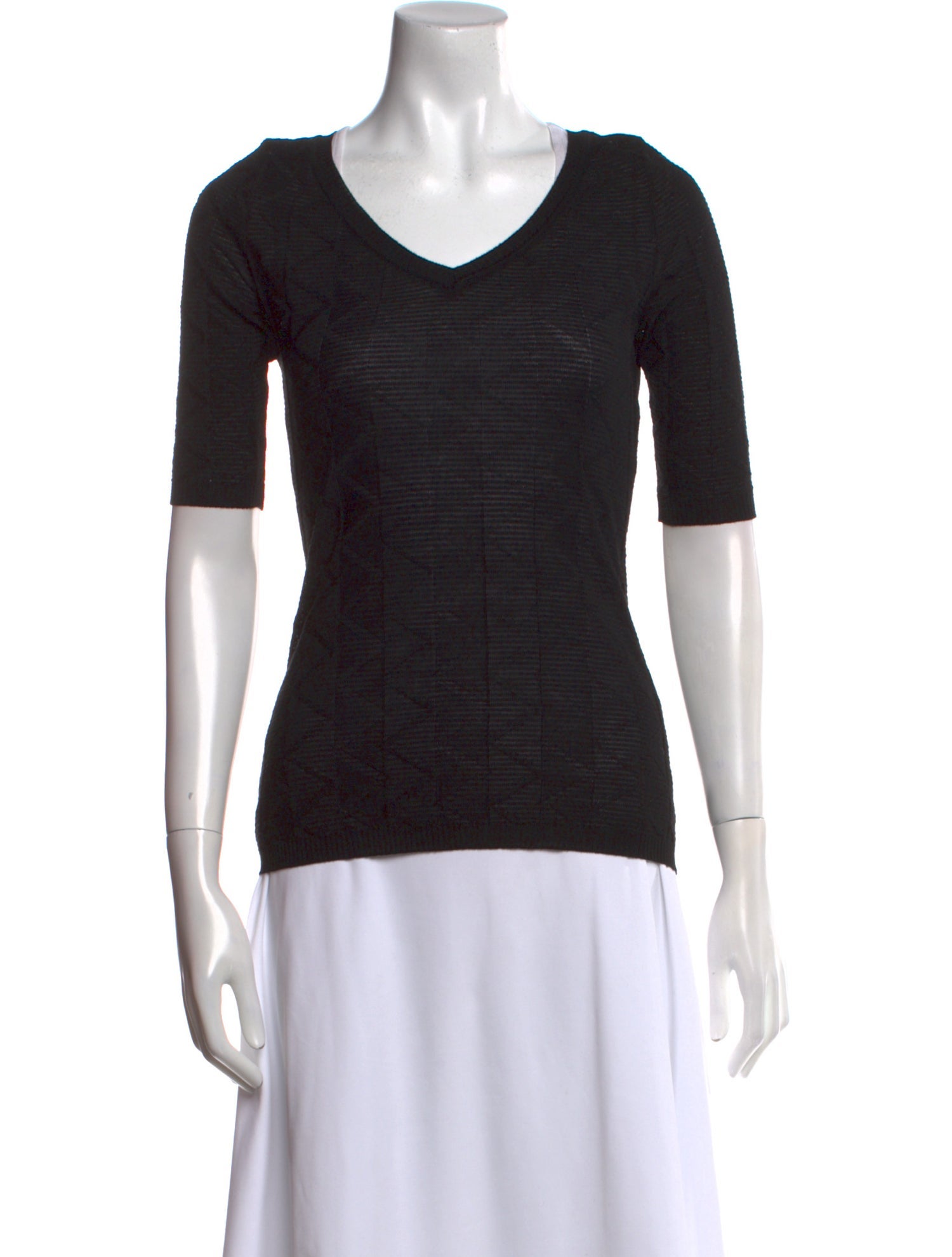 M Missoni V-Neck Short Sleeve T-Shirt