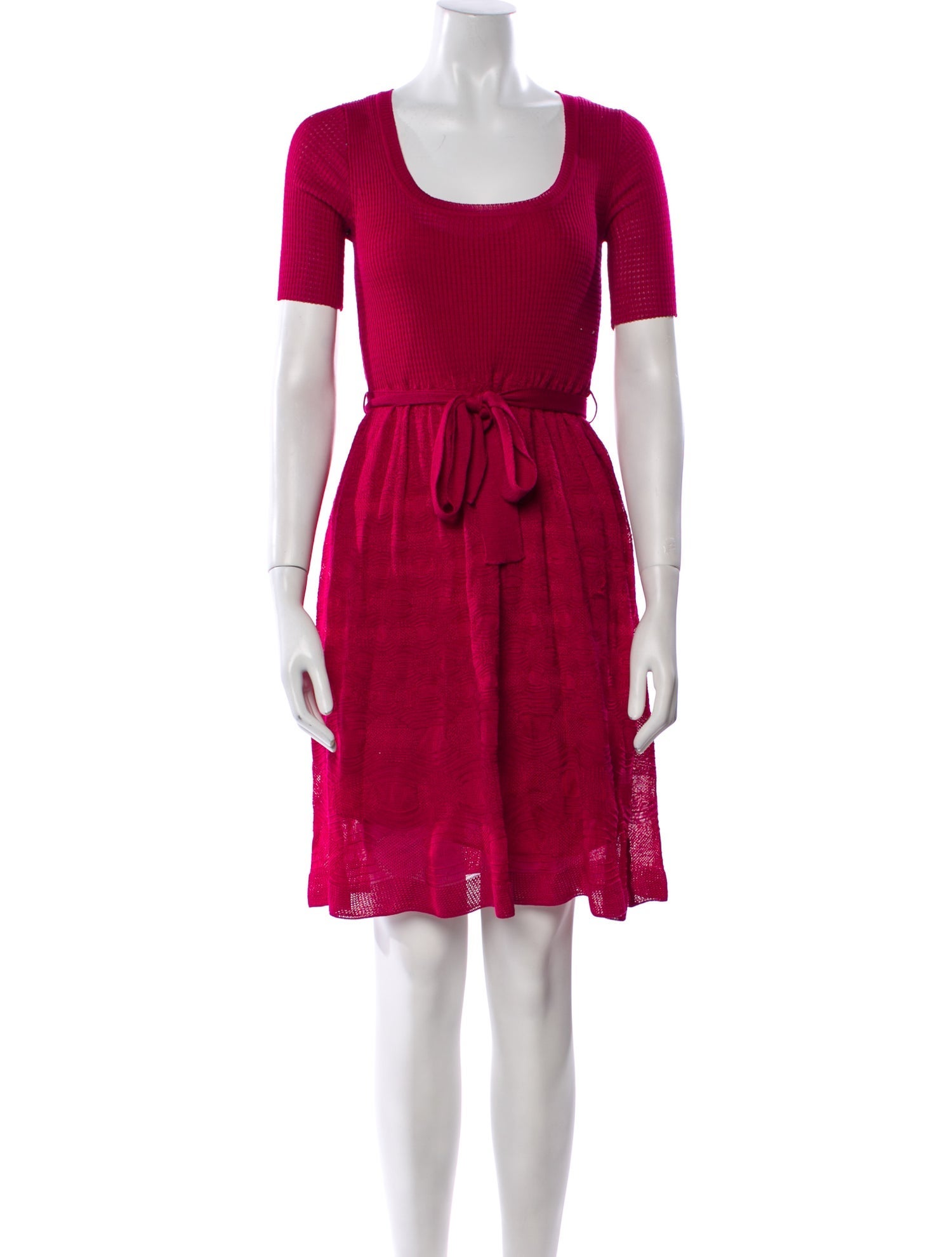 M Missoni Scoop Neck Mini Dress