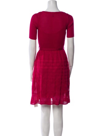 M Missoni Scoop Neck Mini Dress