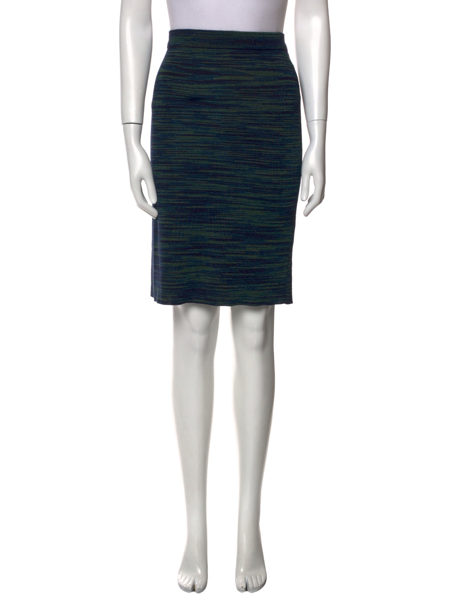 M Missoni Striped Knee-Length Skirt