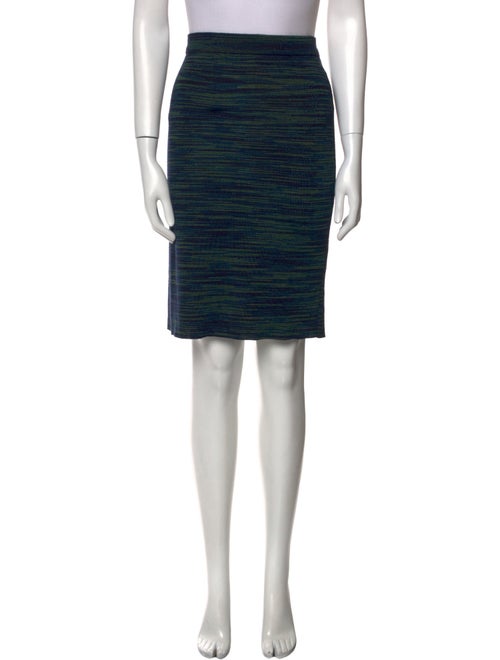 M Missoni Striped Knee-Length Skirt