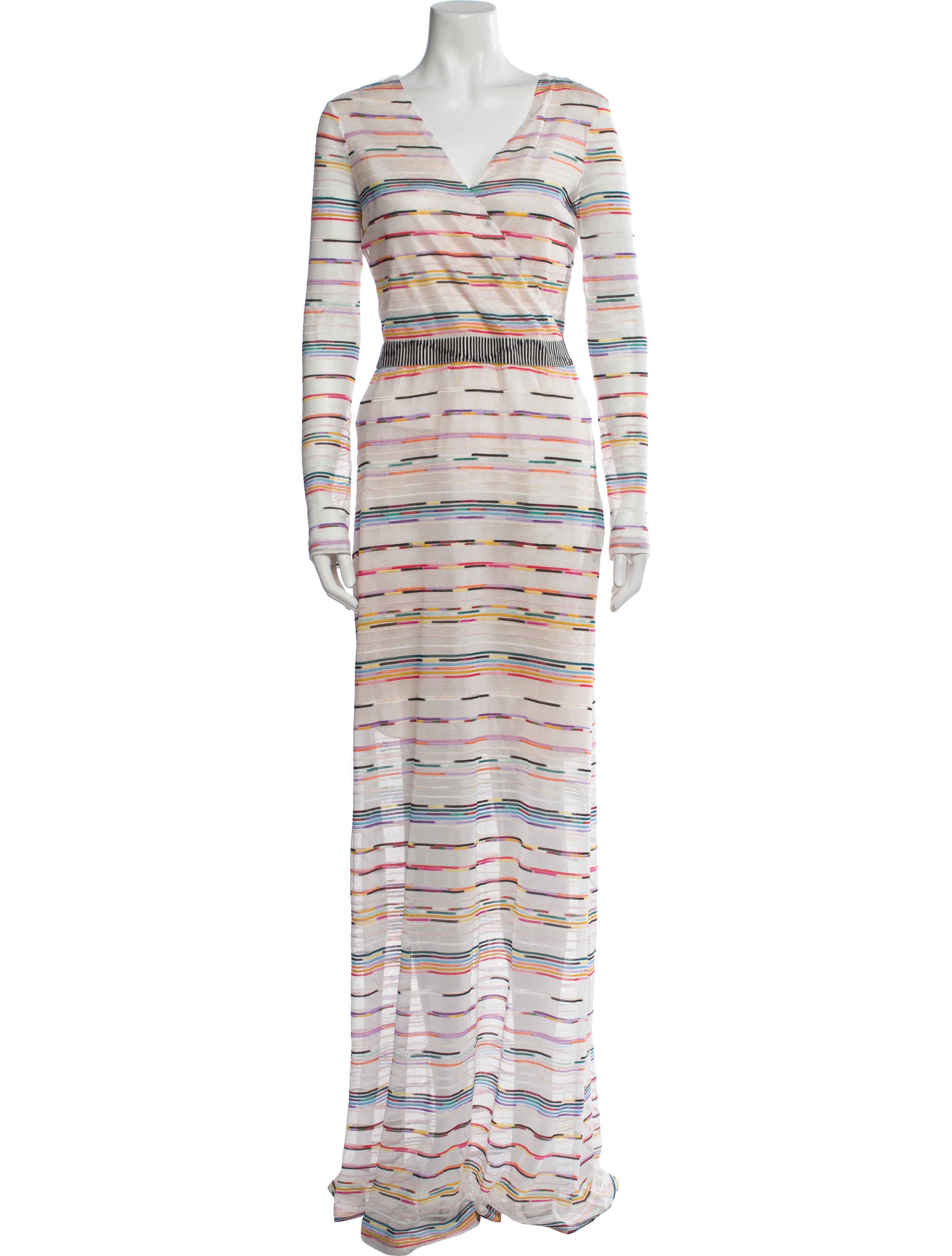 M Missoni Striped Long Dress