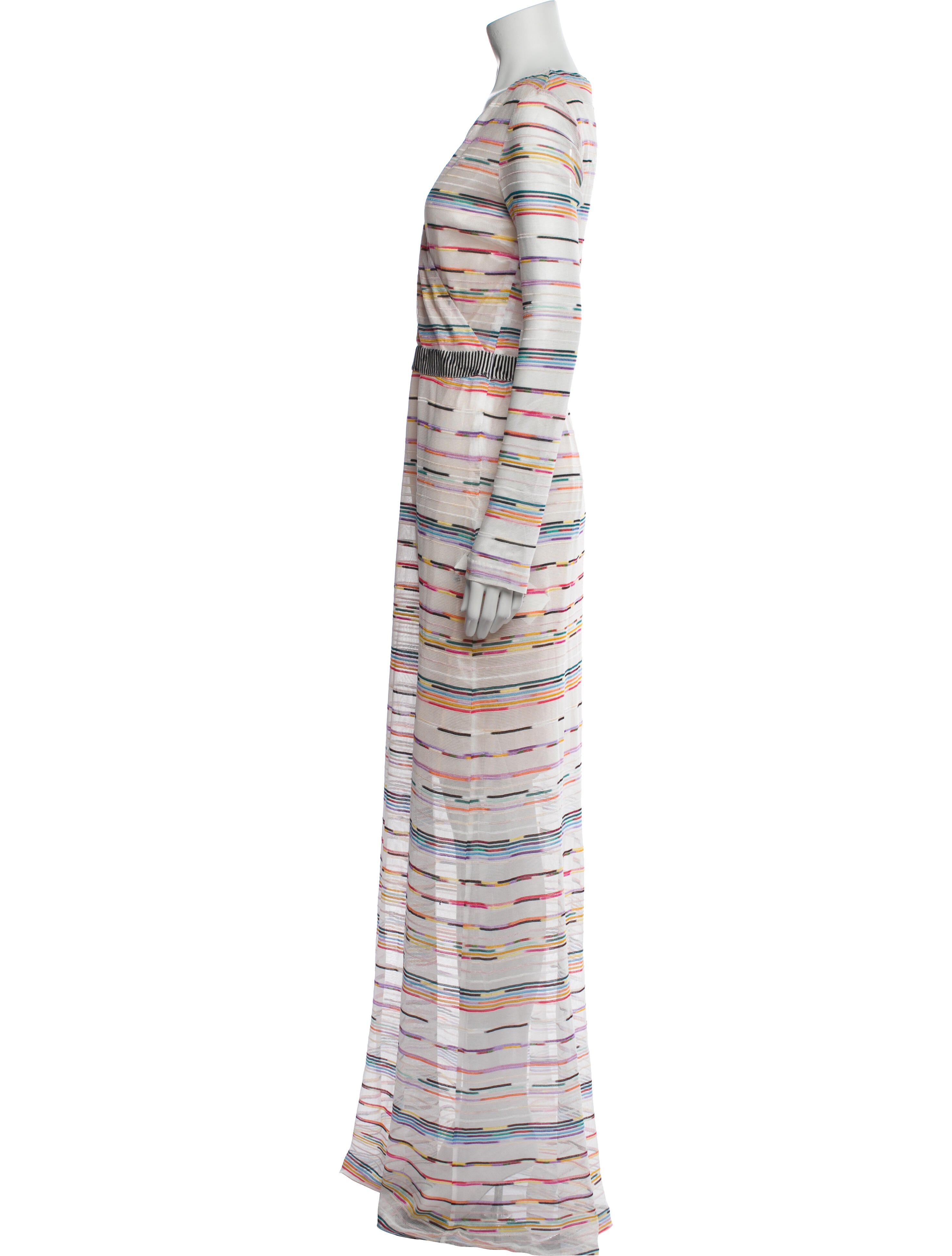 M Missoni Striped Long Dress