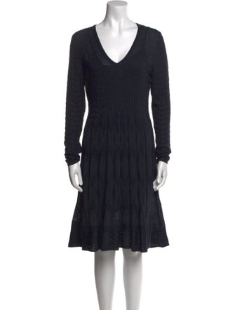 M Missoni V-Neck Knee-Length Dress