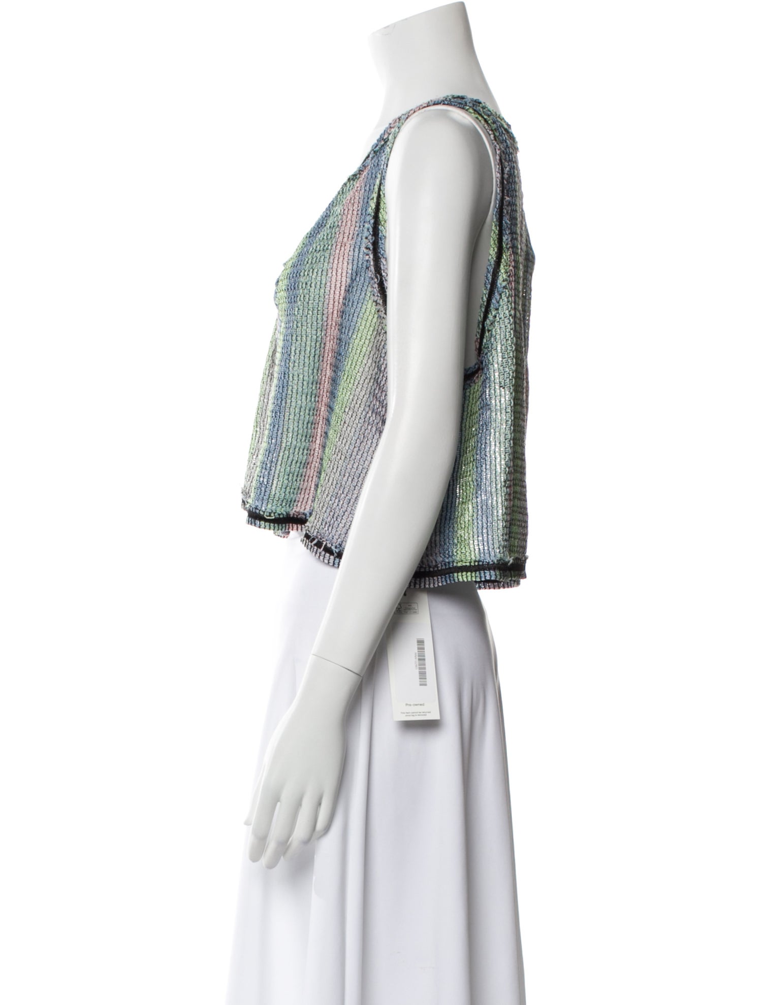 M Missoni Printed V-Neck Crop Top w/ Tags