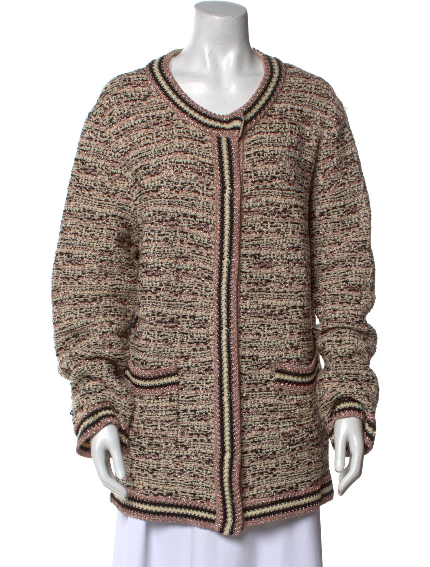 M Missoni Striped Scoop Neck Sweater