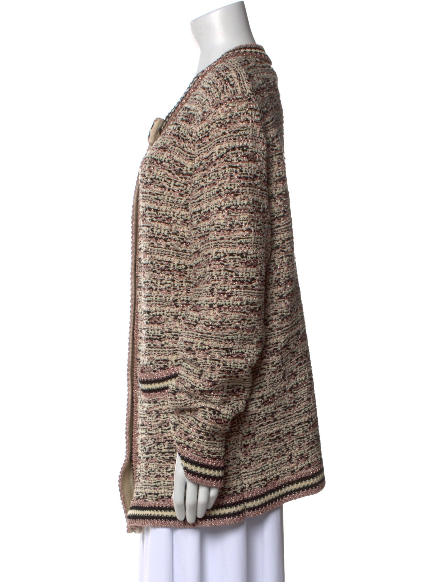 M Missoni Striped Scoop Neck Sweater