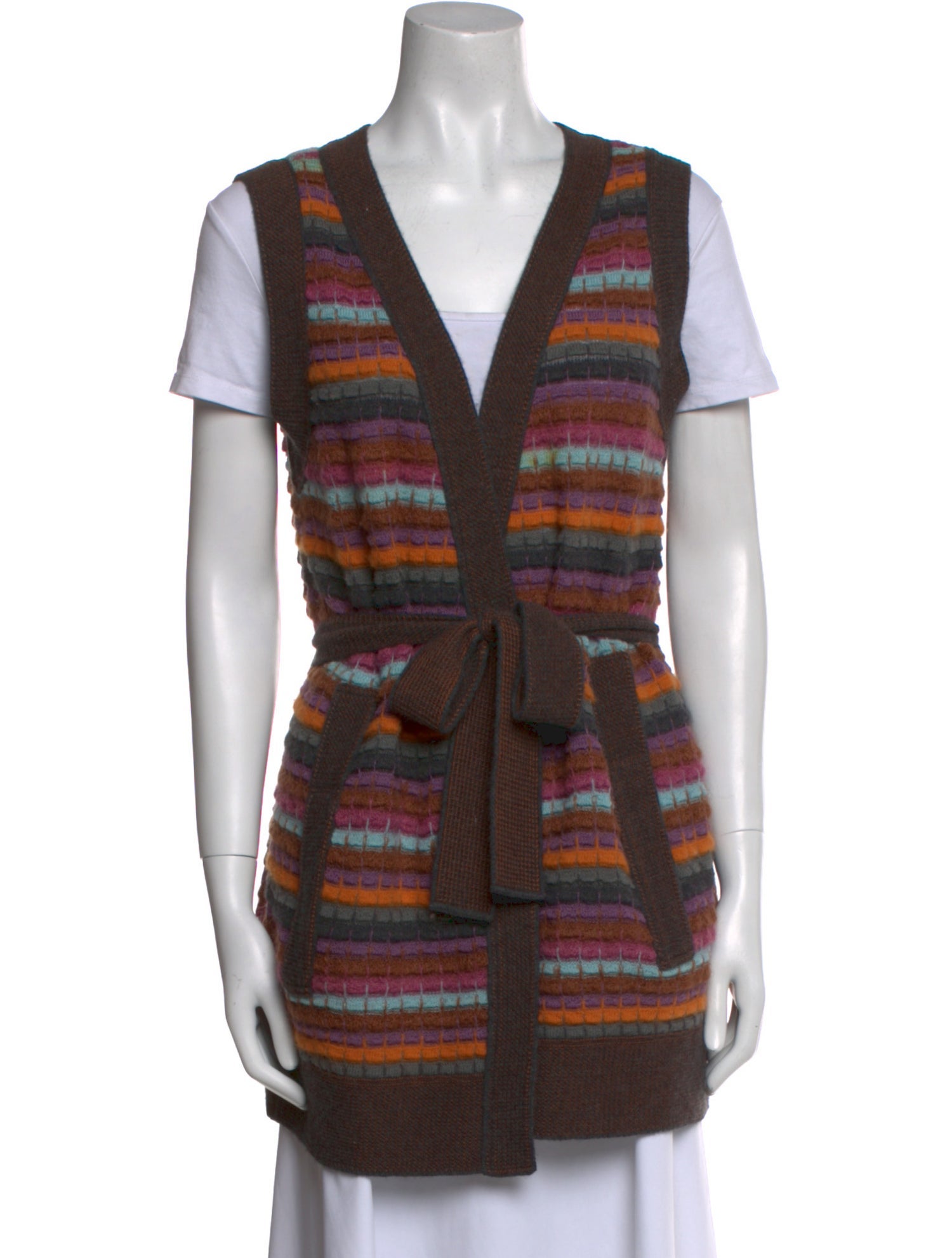 M Missoni Merino Wool Striped Sweater