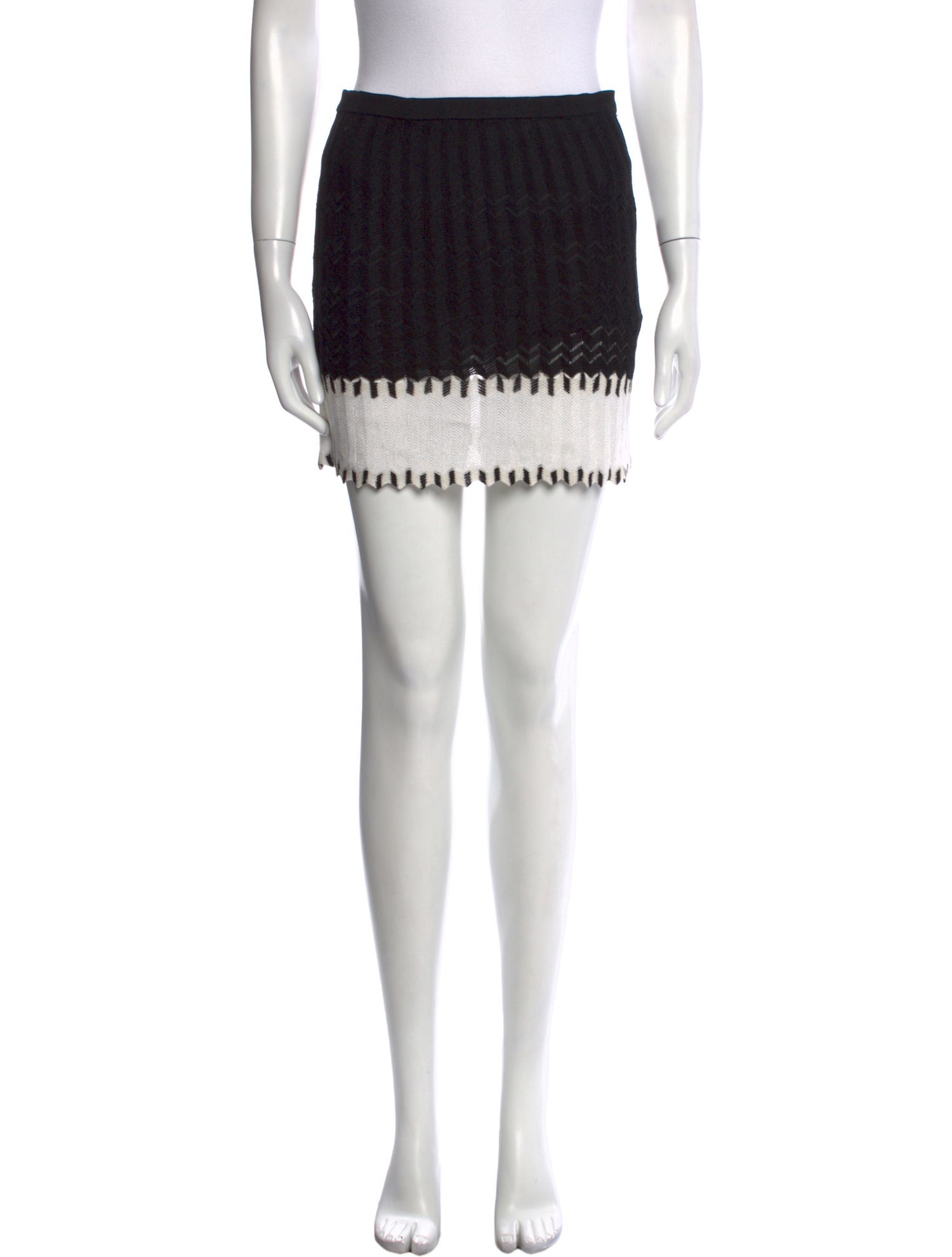 M Missoni Colorblock Pattern Mini Skirt