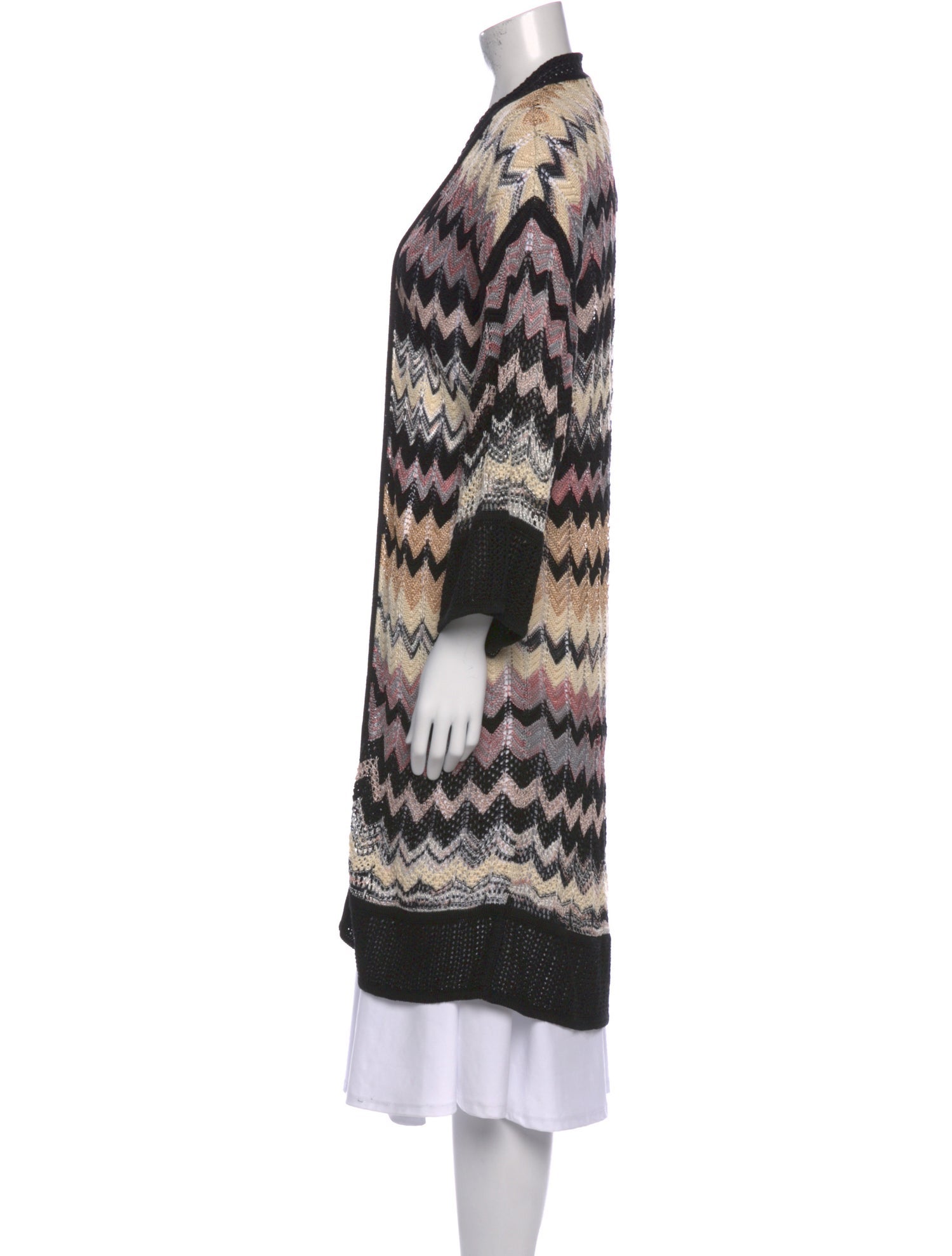 M Missoni Striped V-Neck Sweater