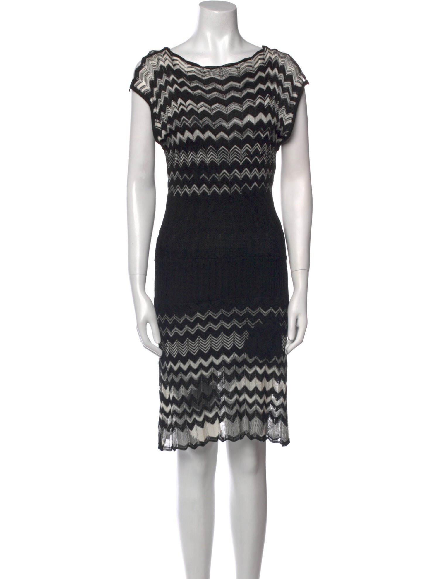 M Missoni Striped Knee-Length Dress