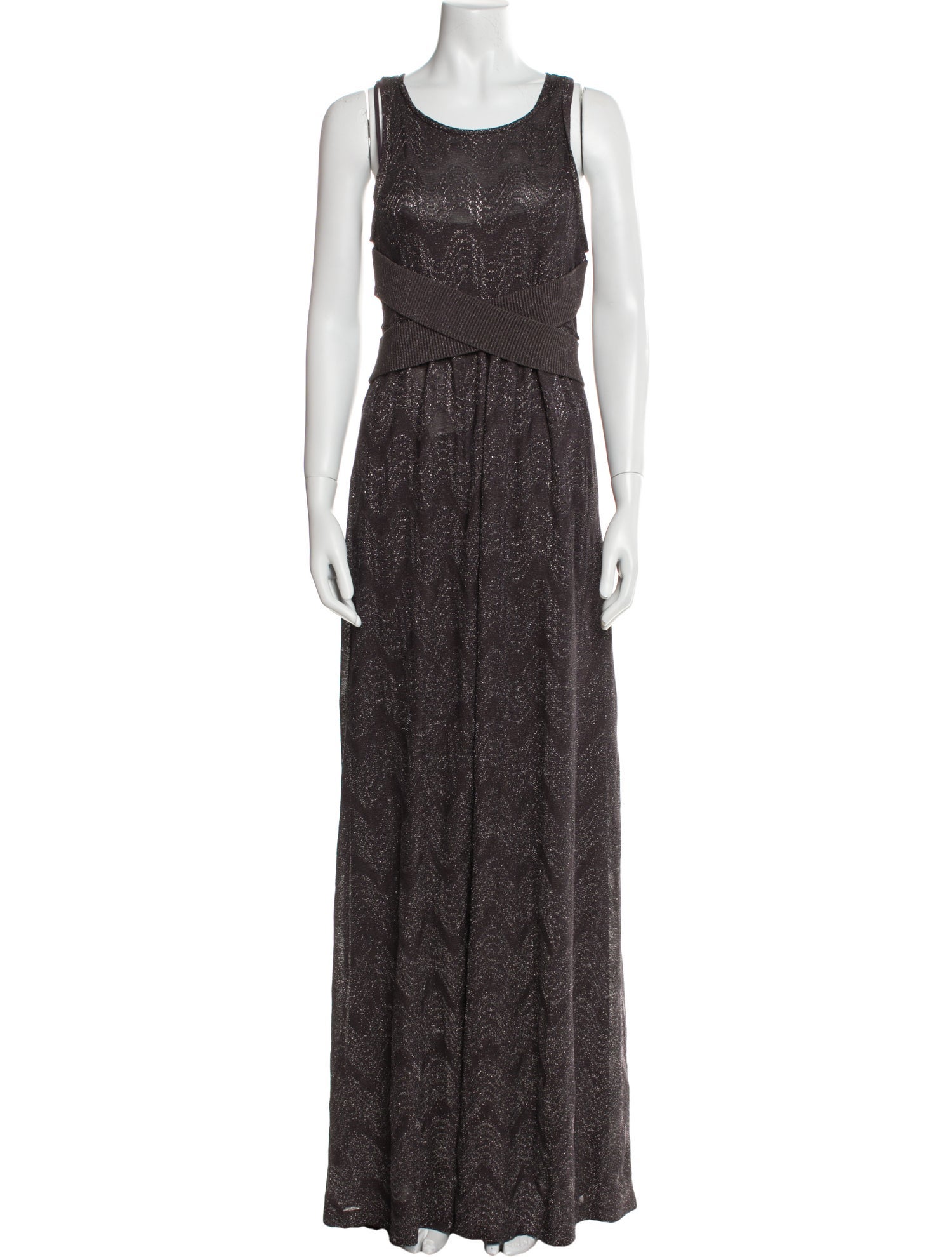 M Missoni Scoop Neck Long Dress