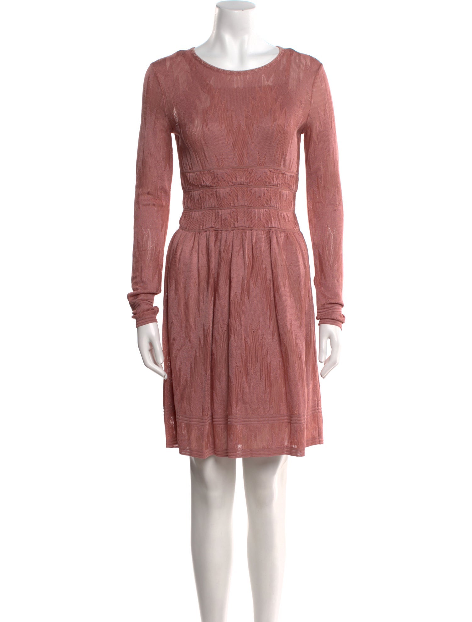 M Missoni Scoop Neck Mini Dress