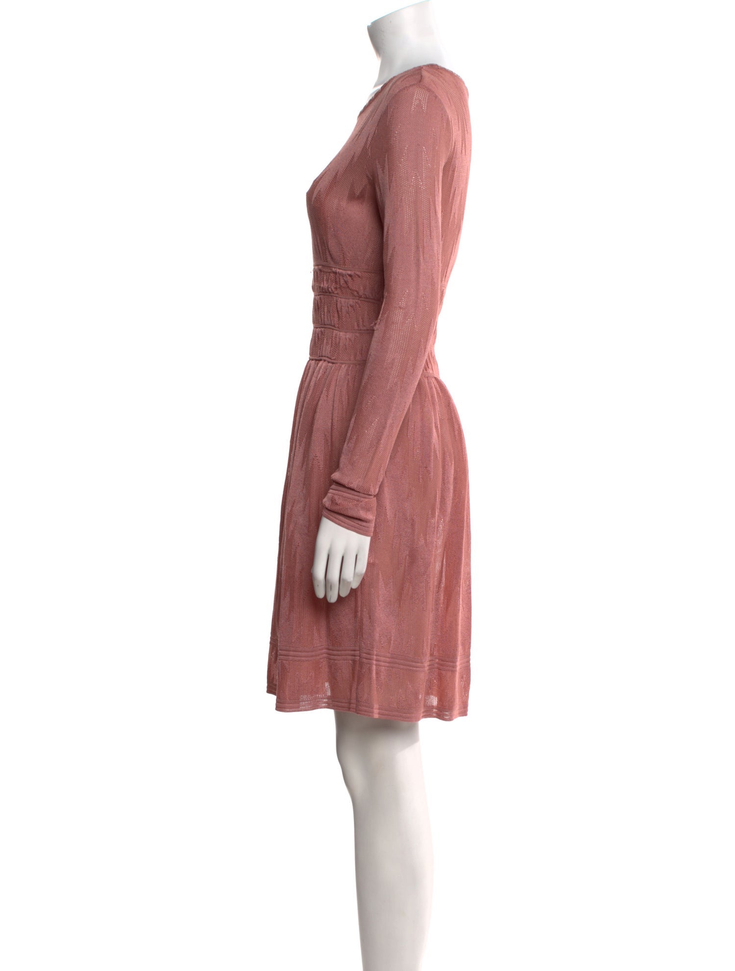 M Missoni Scoop Neck Mini Dress