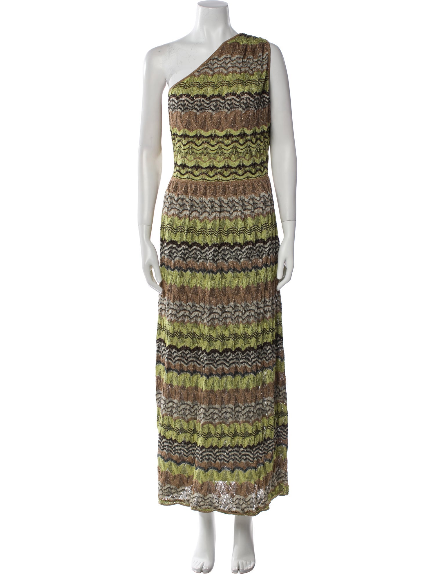 M Missoni Striped Long Dress
