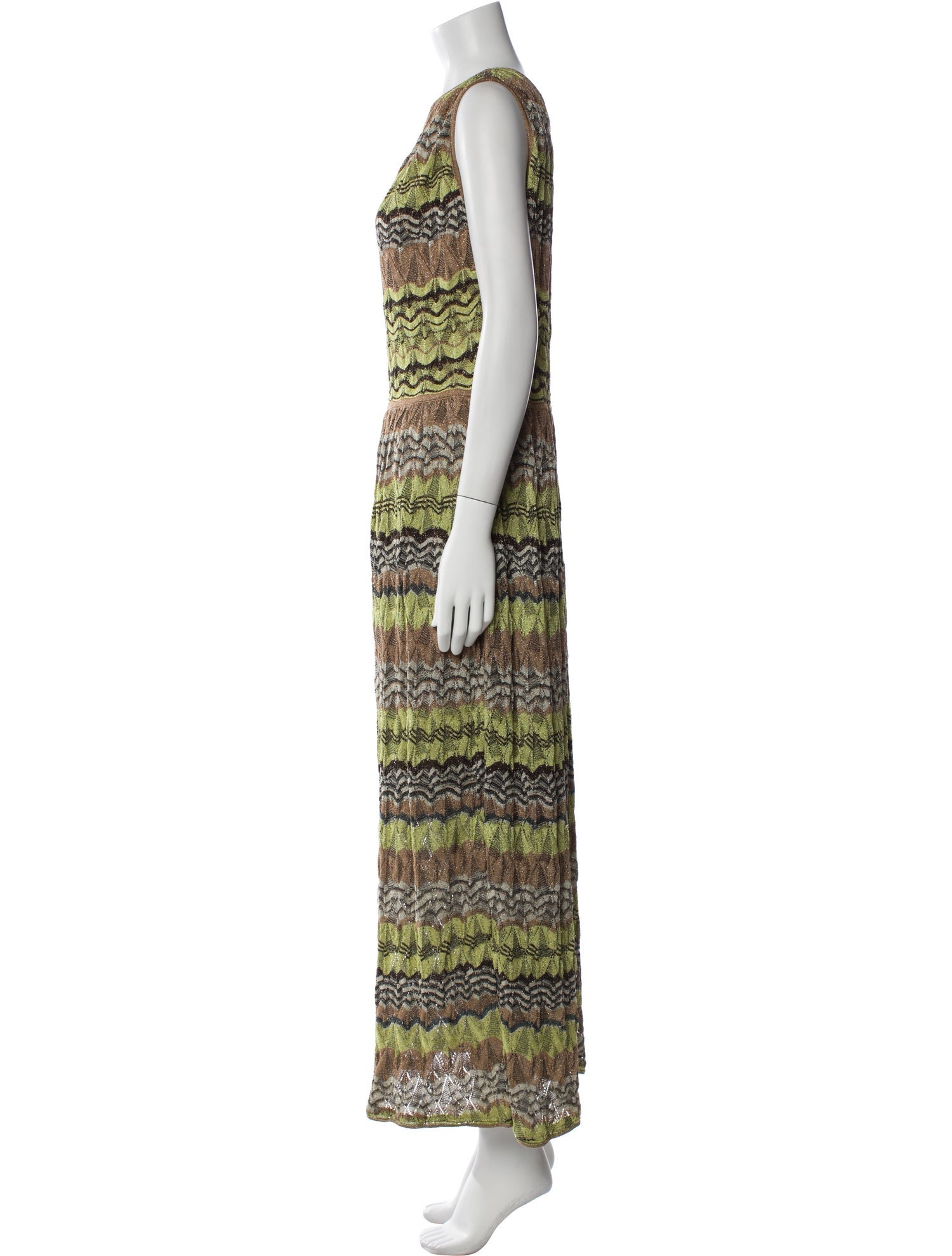 M Missoni Striped Long Dress