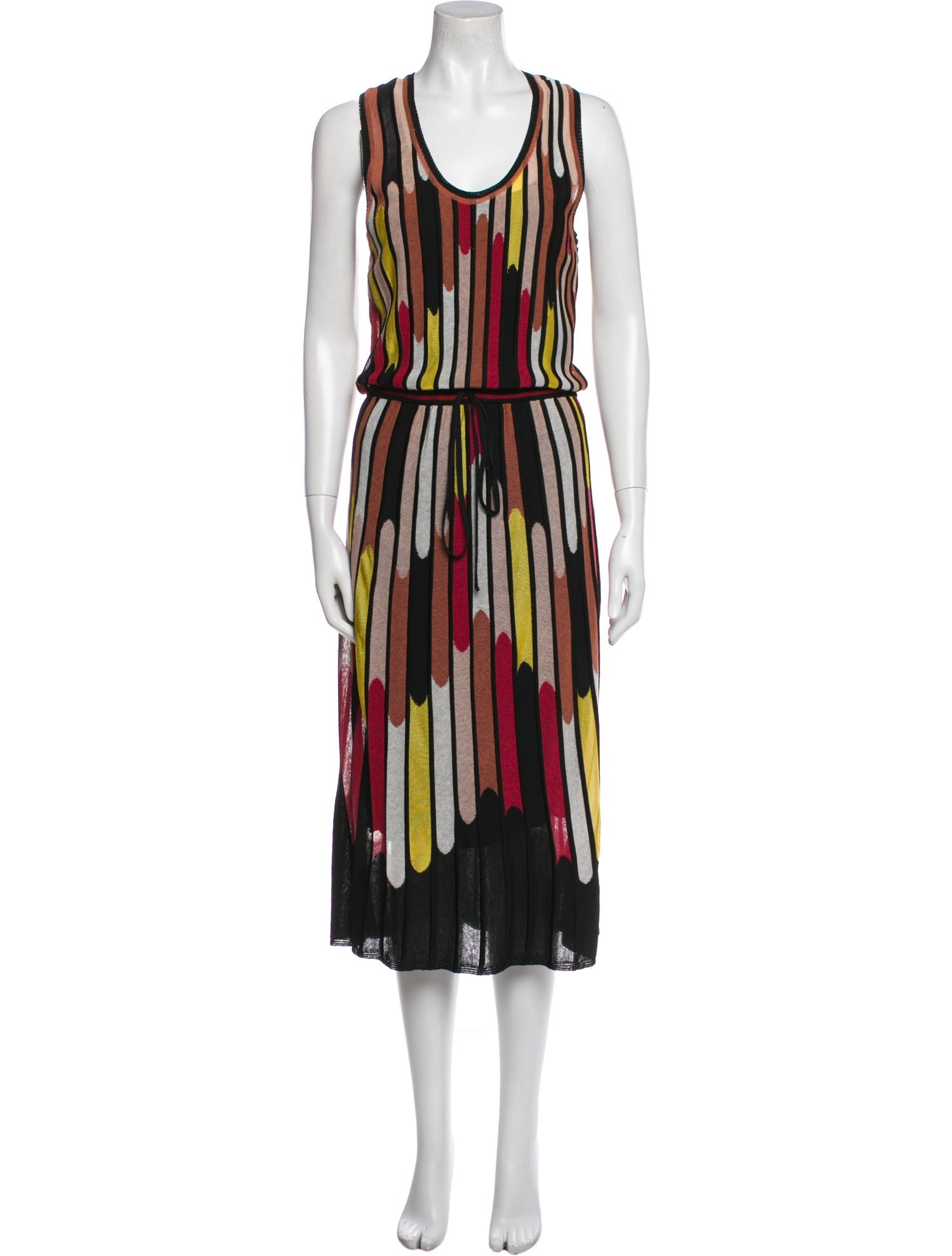 M Missoni Printed Midi Length Dress