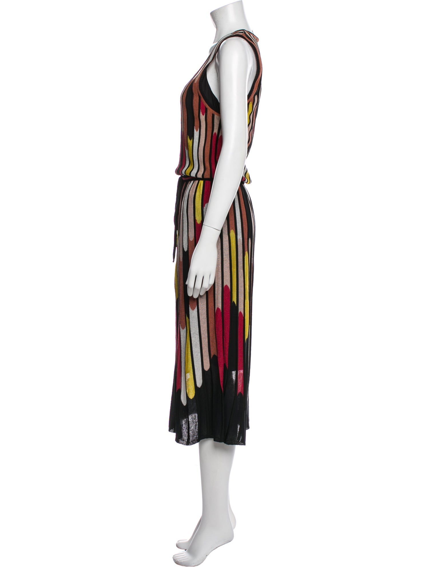 M Missoni Printed Midi Length Dress