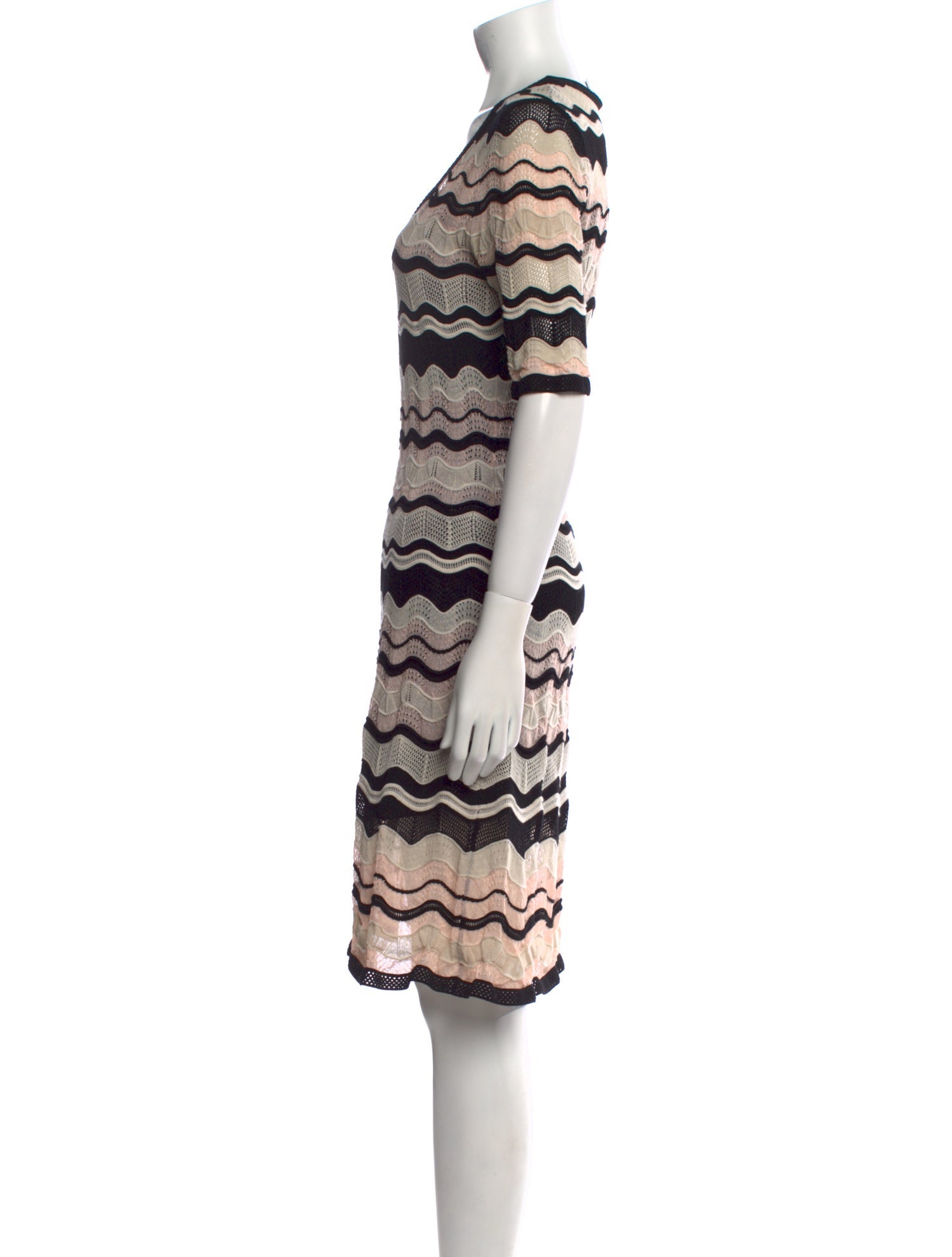 M Missoni Striped Knee-Length Dress