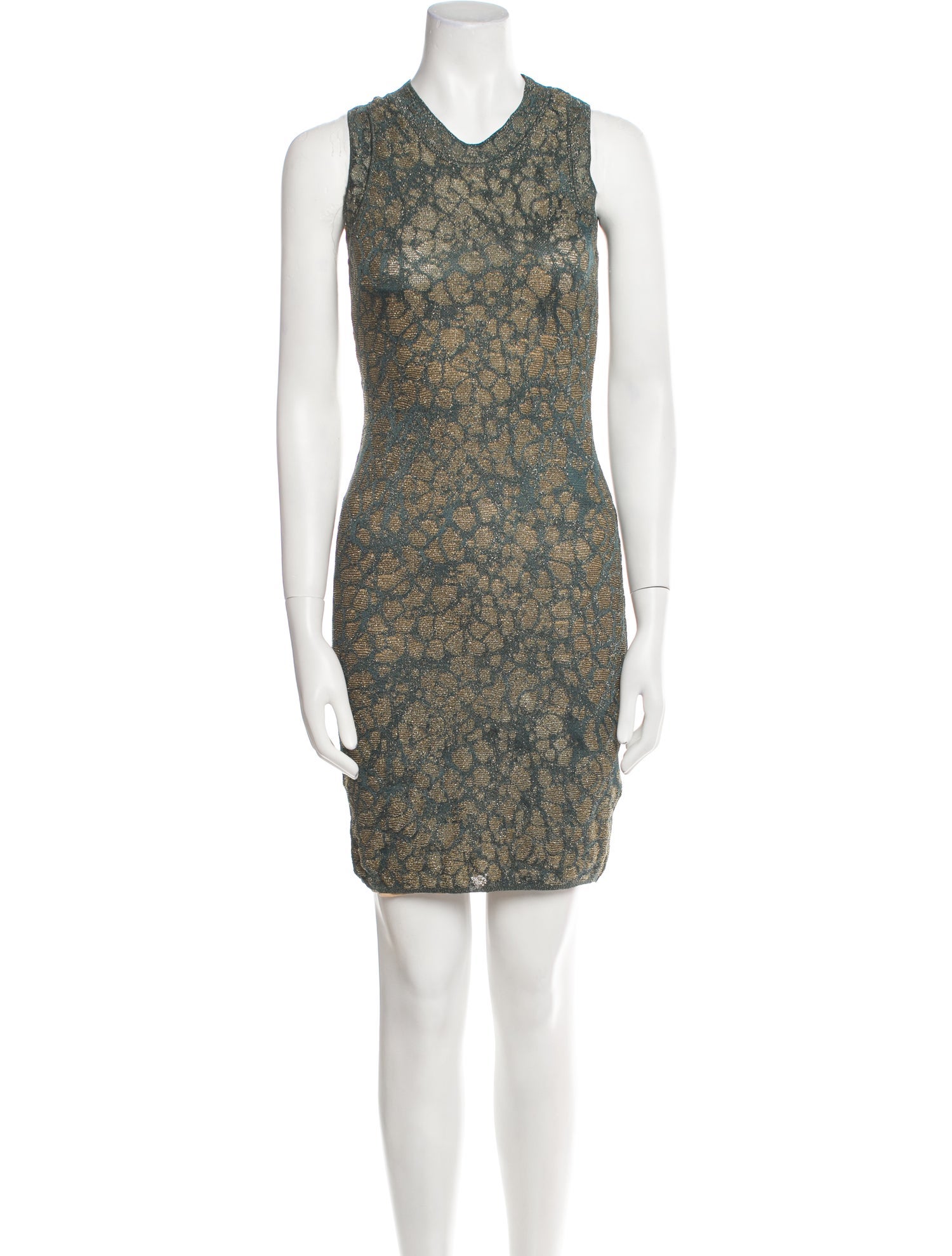 M Missoni Tweed Pattern Mini Dress
