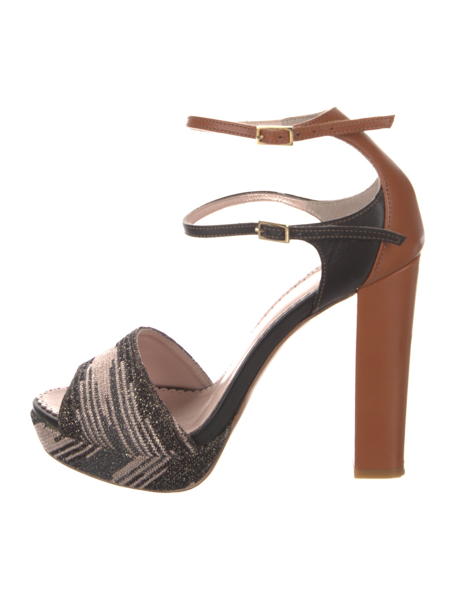 M Missoni Colorblock Pattern D'Orsay Pumps