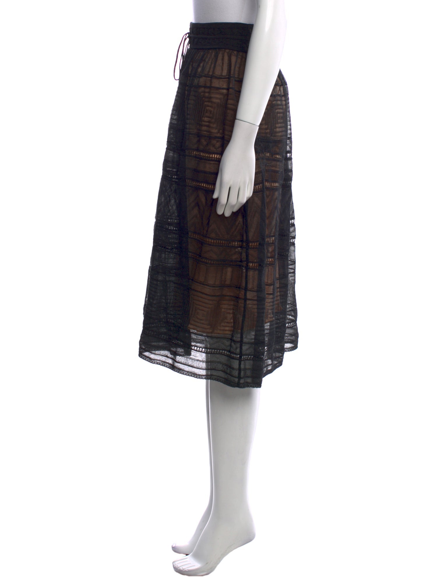 M Missoni Lace Pattern Knee-Length Skirt