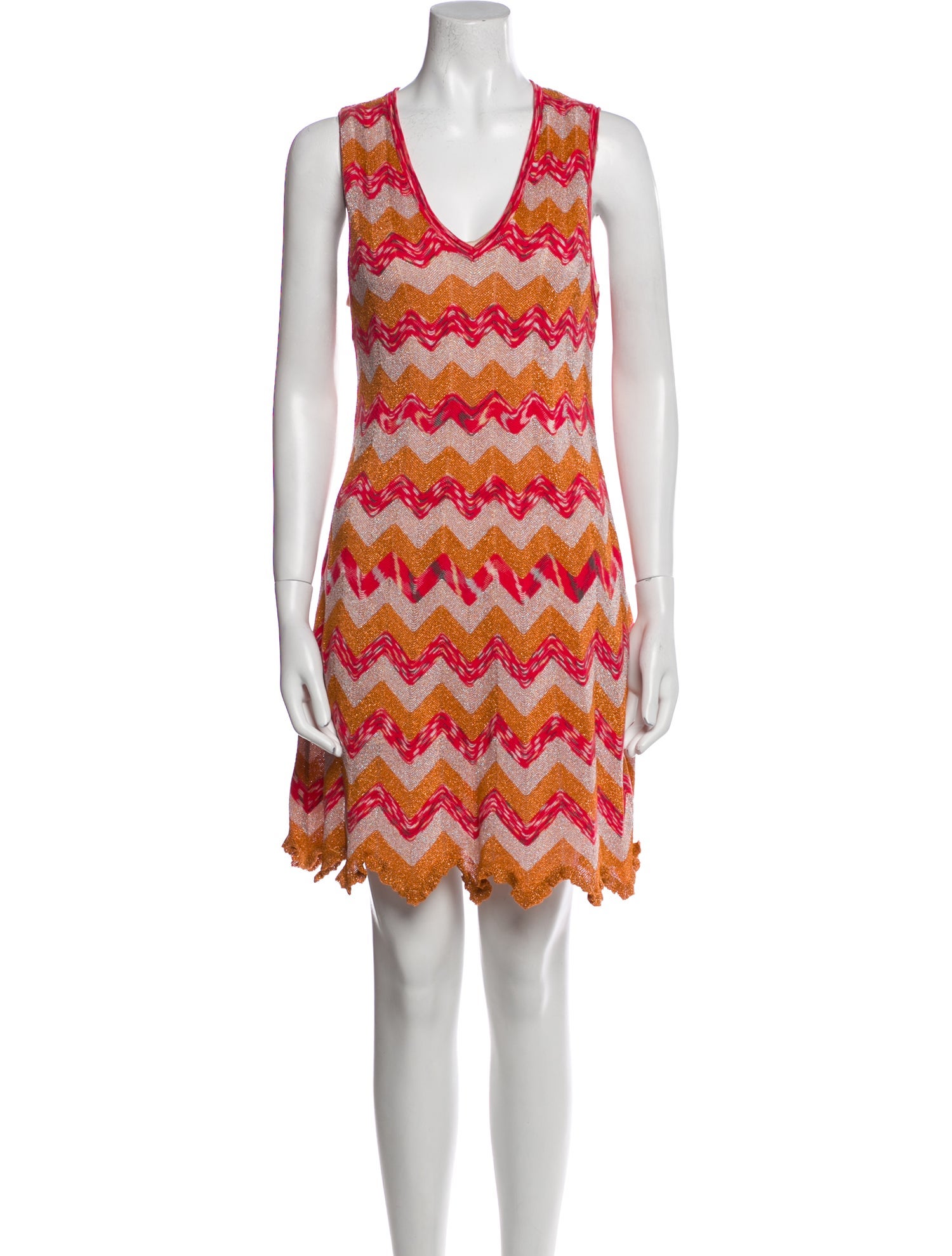M Missoni Striped Mini Dress