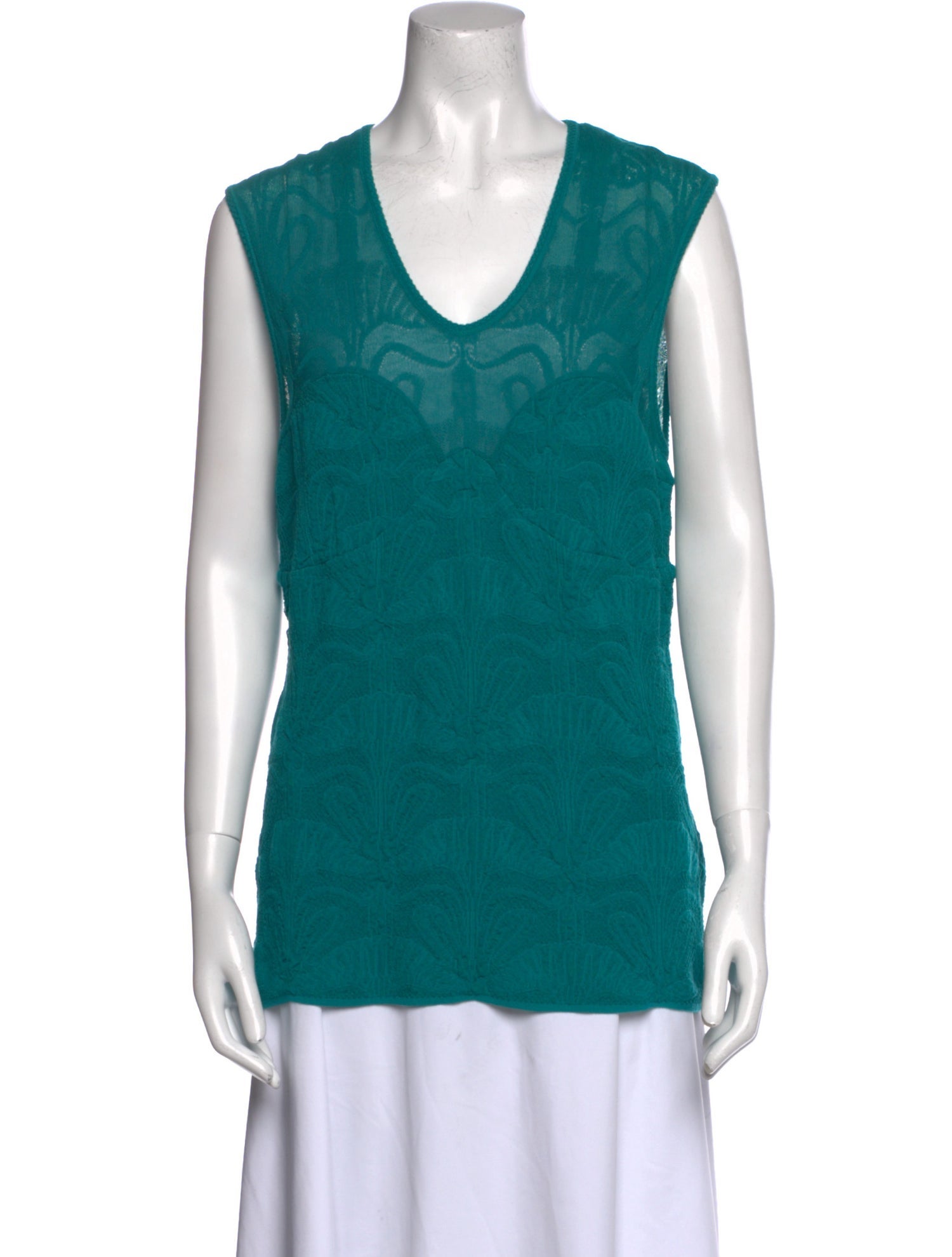 M Missoni V-Neck Sleeveless Top