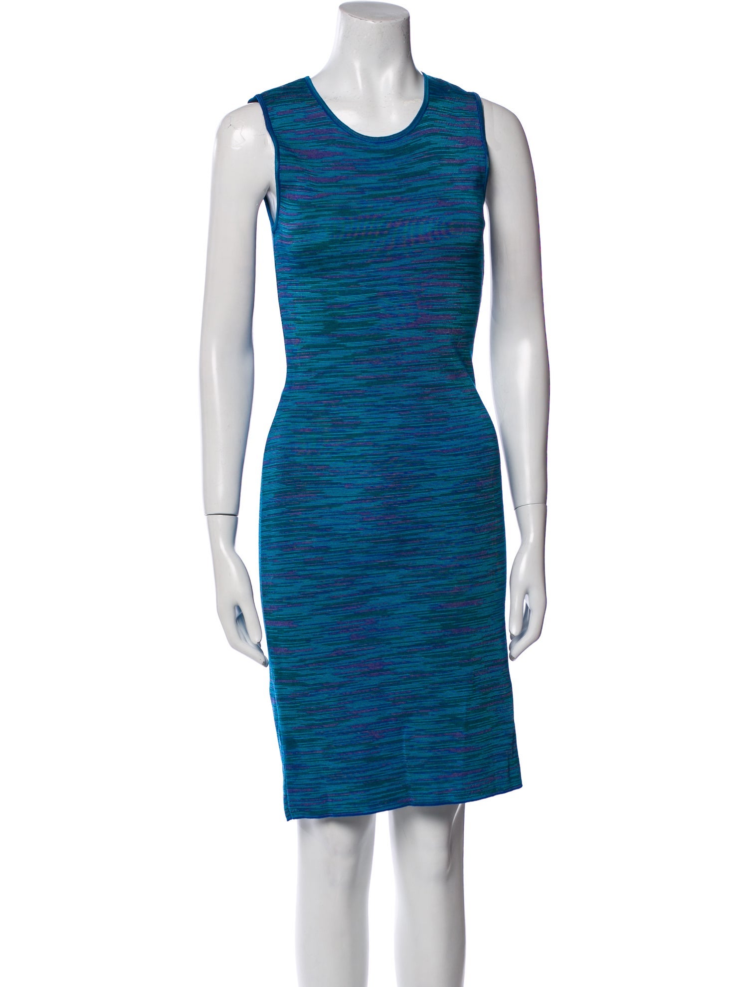 M Missoni Striped Knee-Length Dress