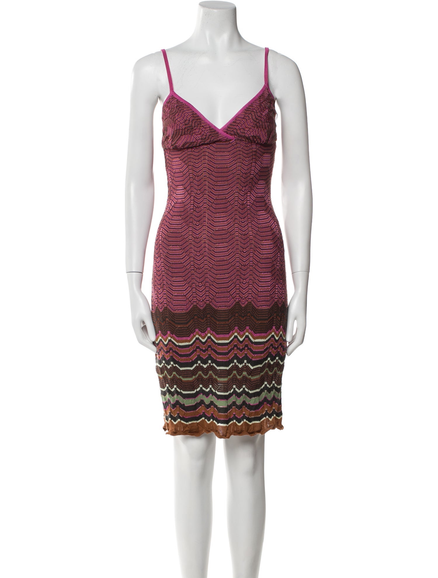 M Missoni Striped Mini Dress