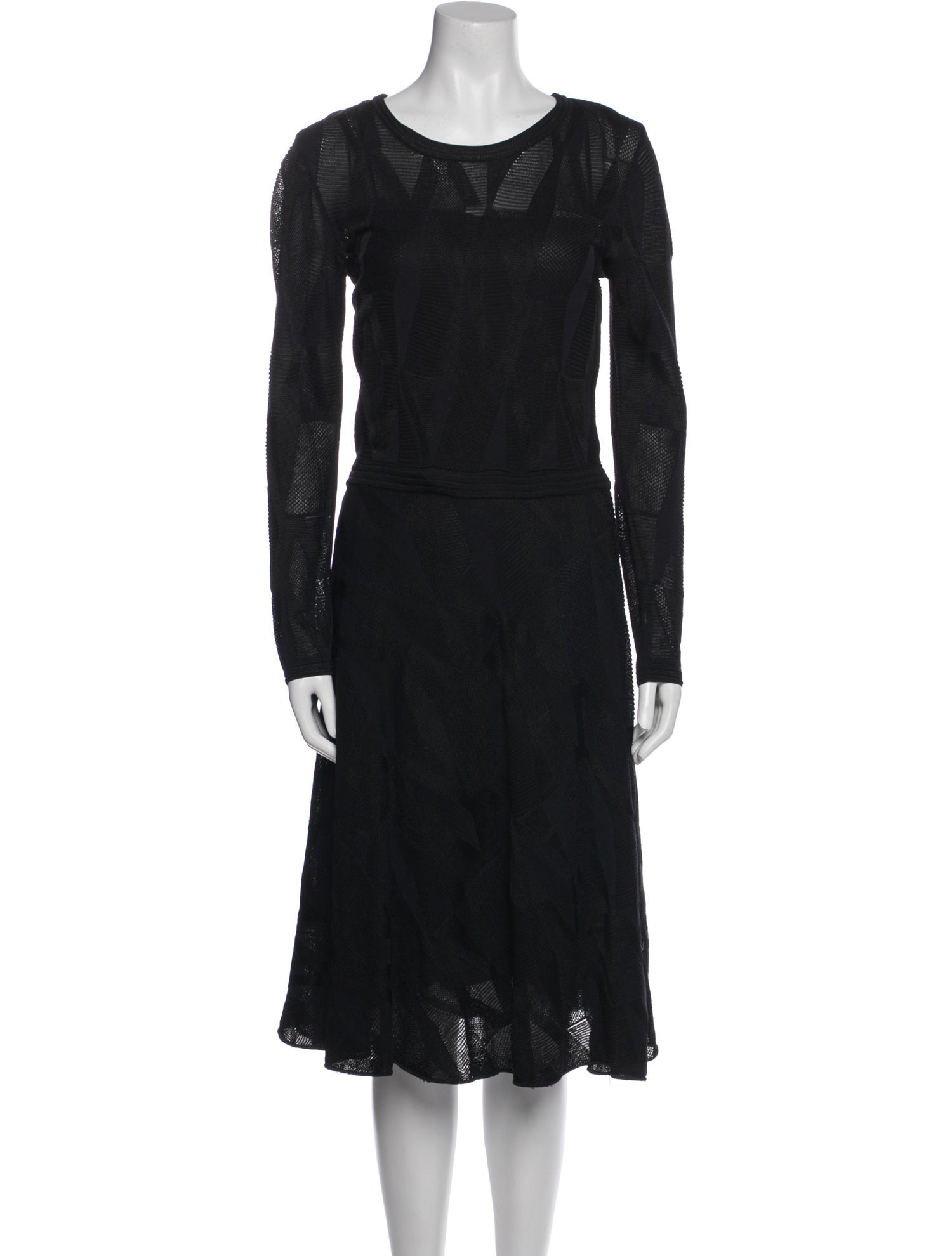 M Missoni Scoop Neck Knee-Length Dress