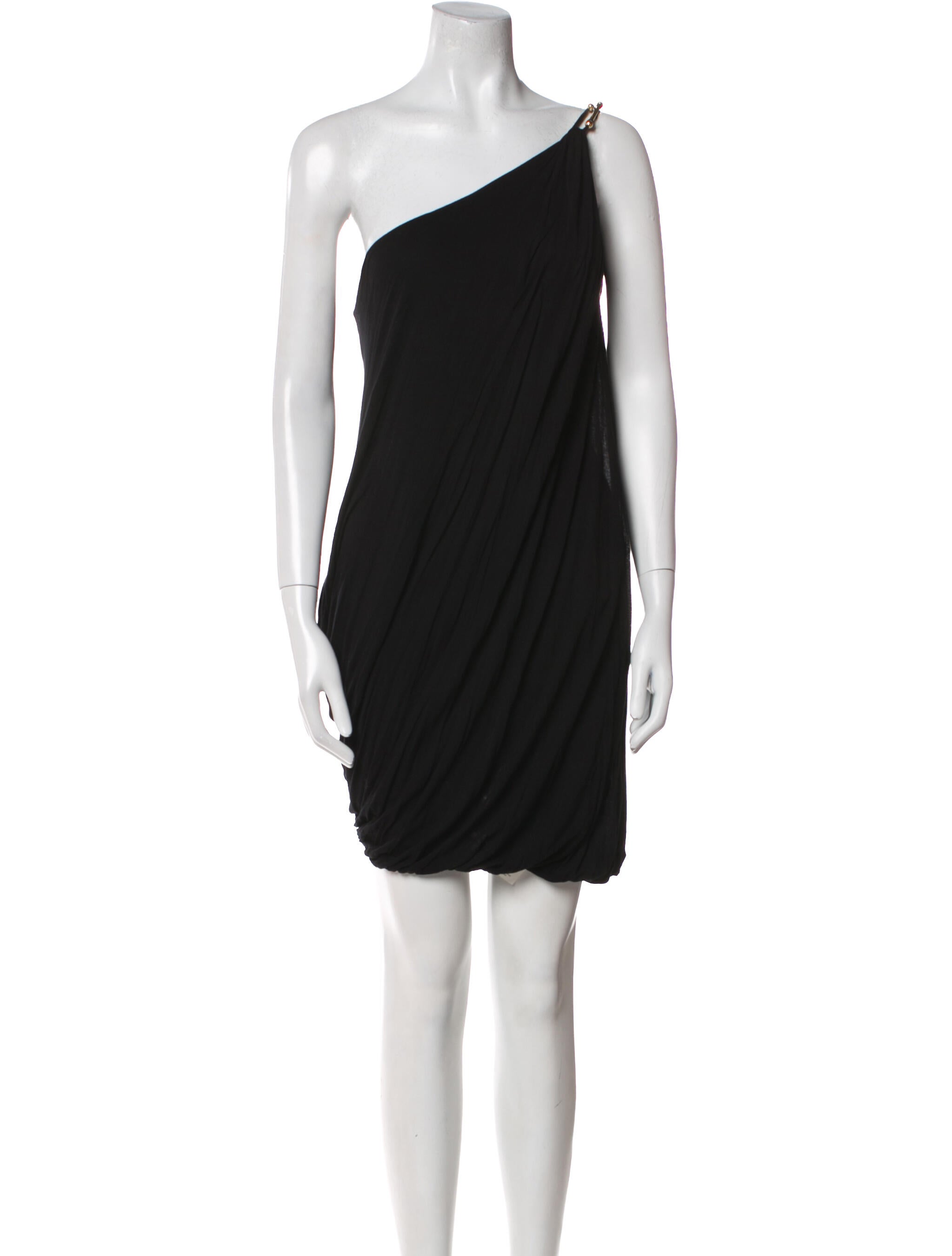 M Missoni One-Shoulder Knee-Length Dress