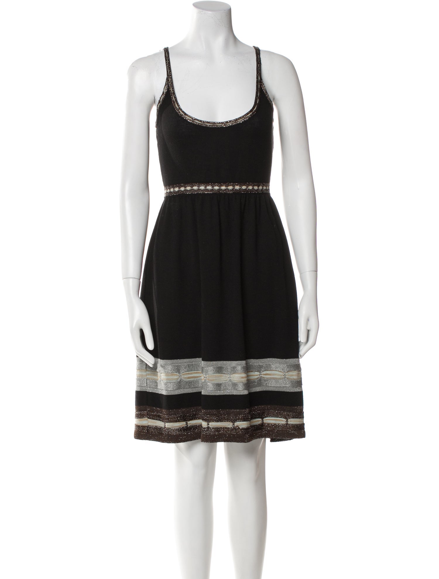 M Missoni Scoop Neck Mini Dress