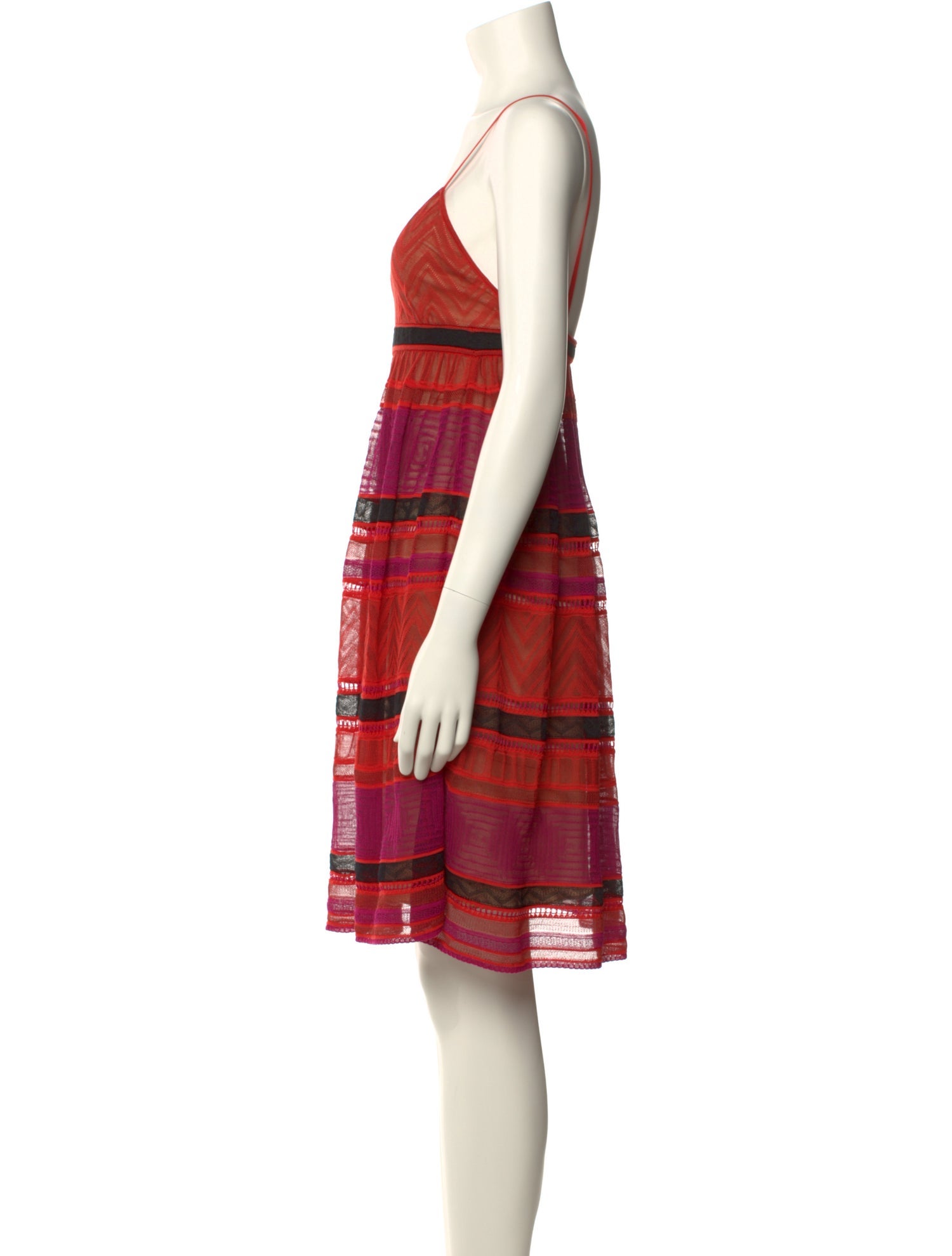 M Missoni Plaid Print Mini Dress