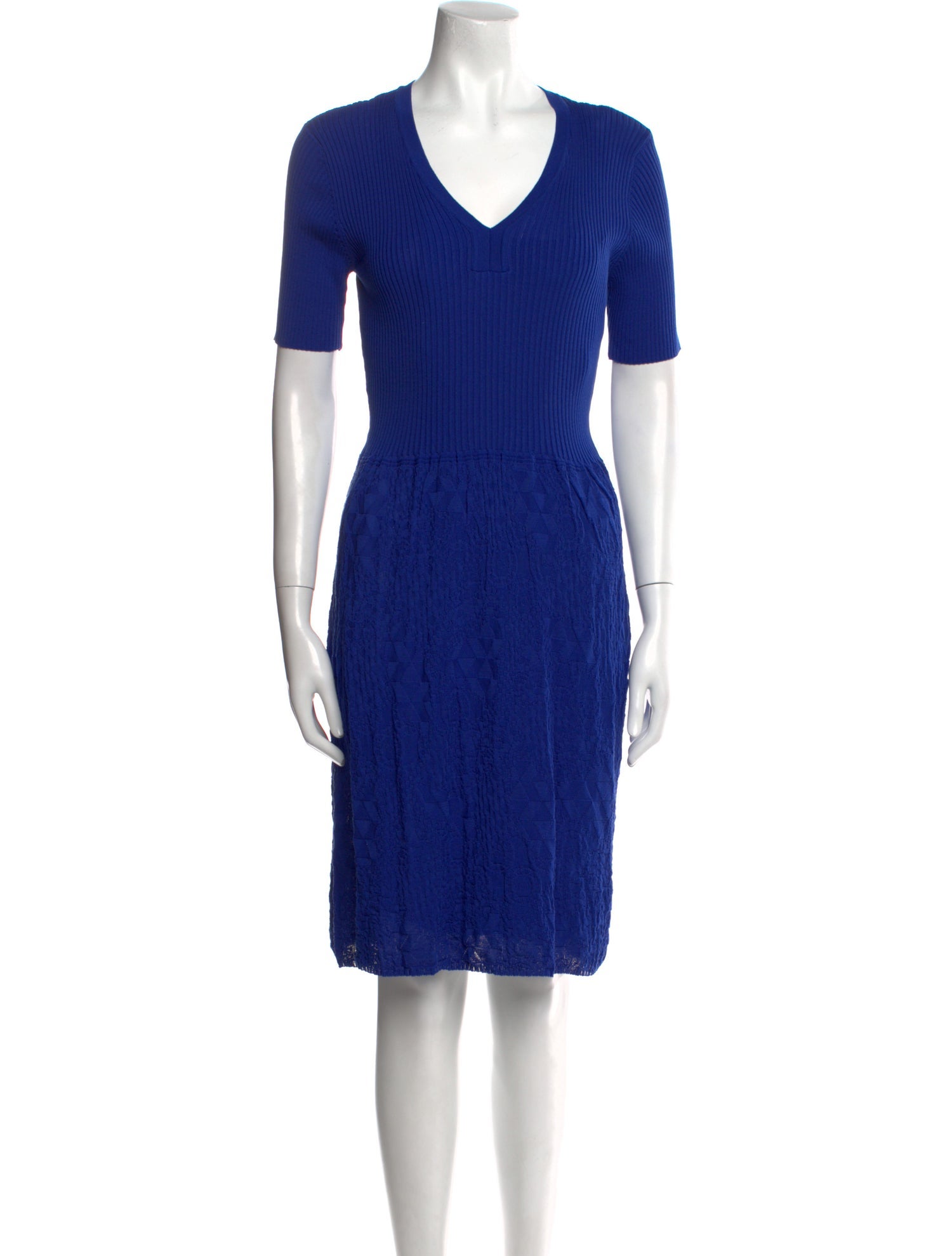 M Missoni V-Neck Knee-Length Dress