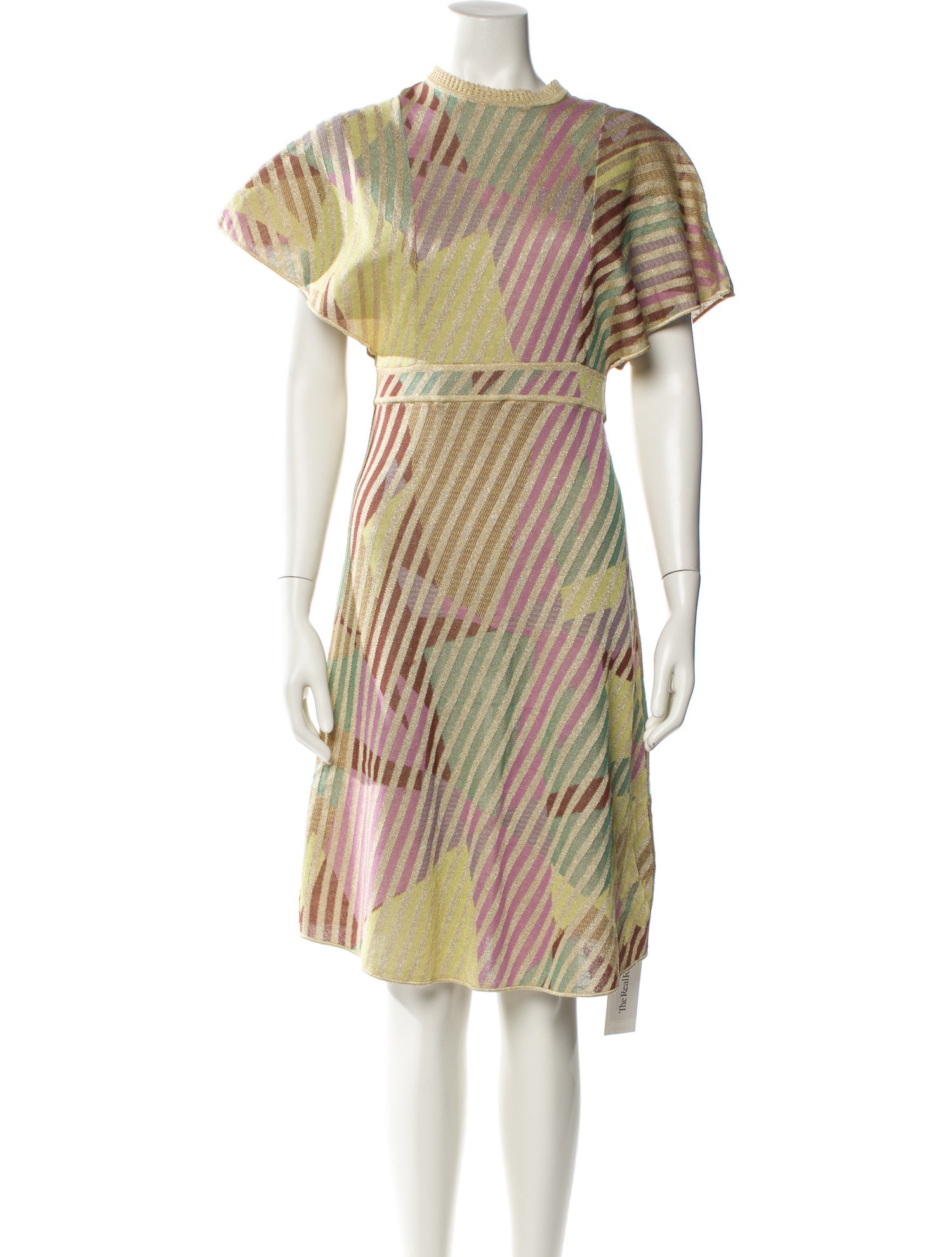 M Missoni Printed Knee-Length Dress