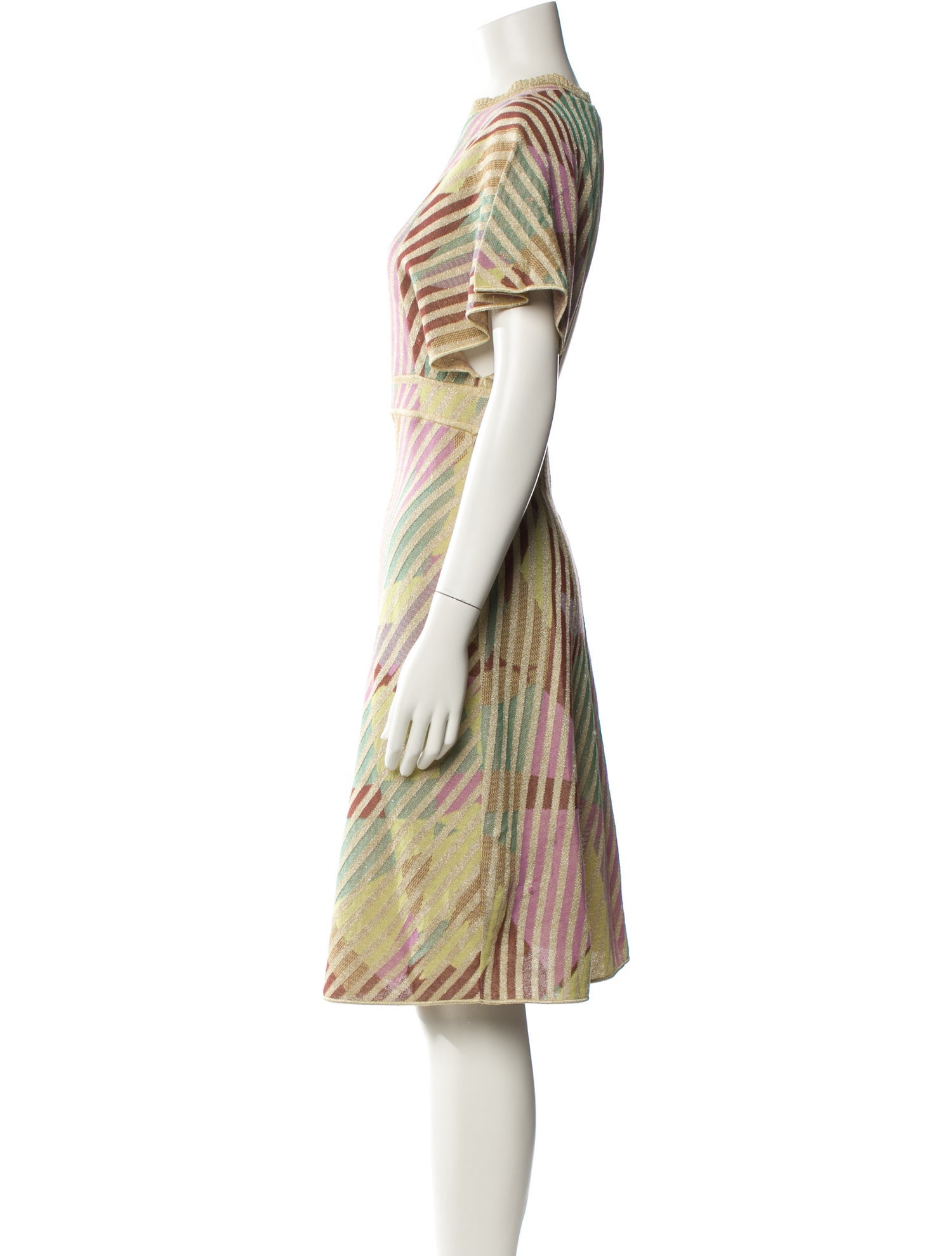 M Missoni Printed Knee-Length Dress