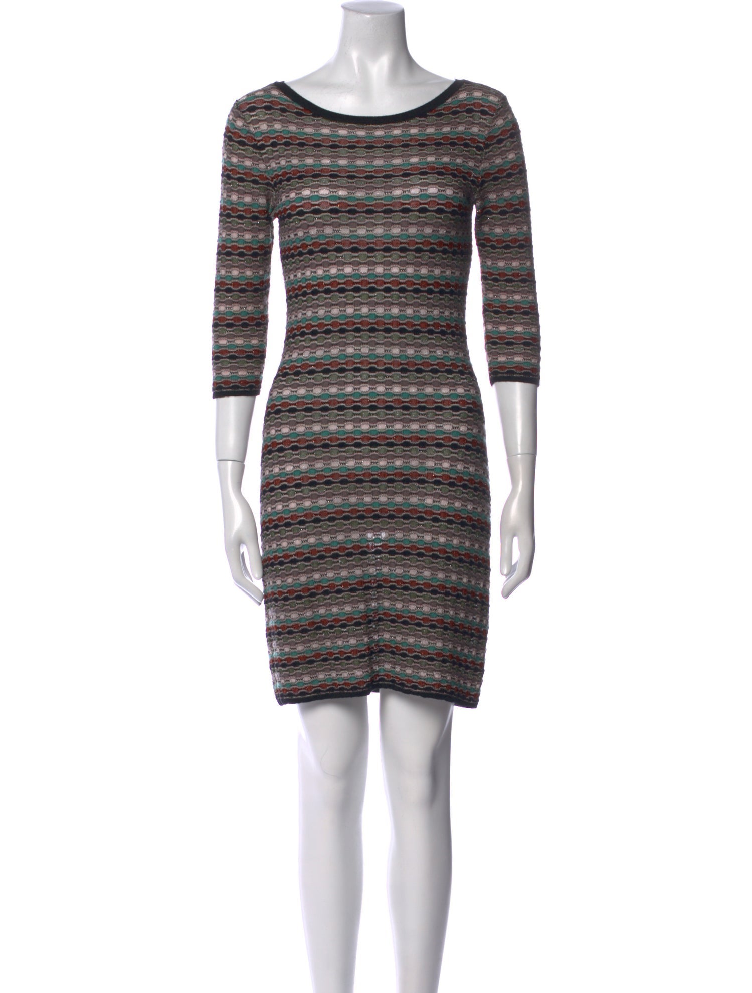 M Missoni Striped Mini Dress
