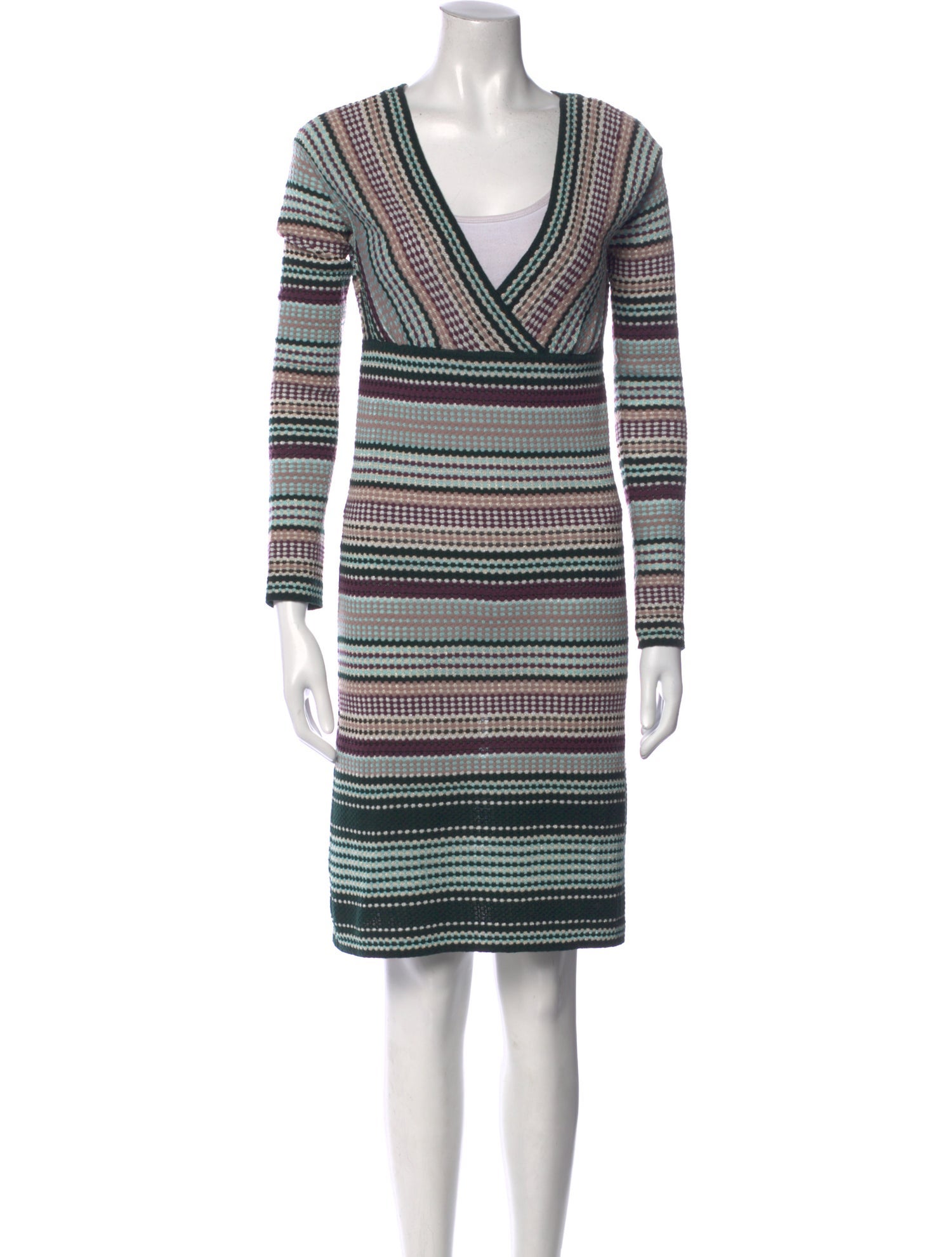 M Missoni Merino Wool Knee-Length Dress