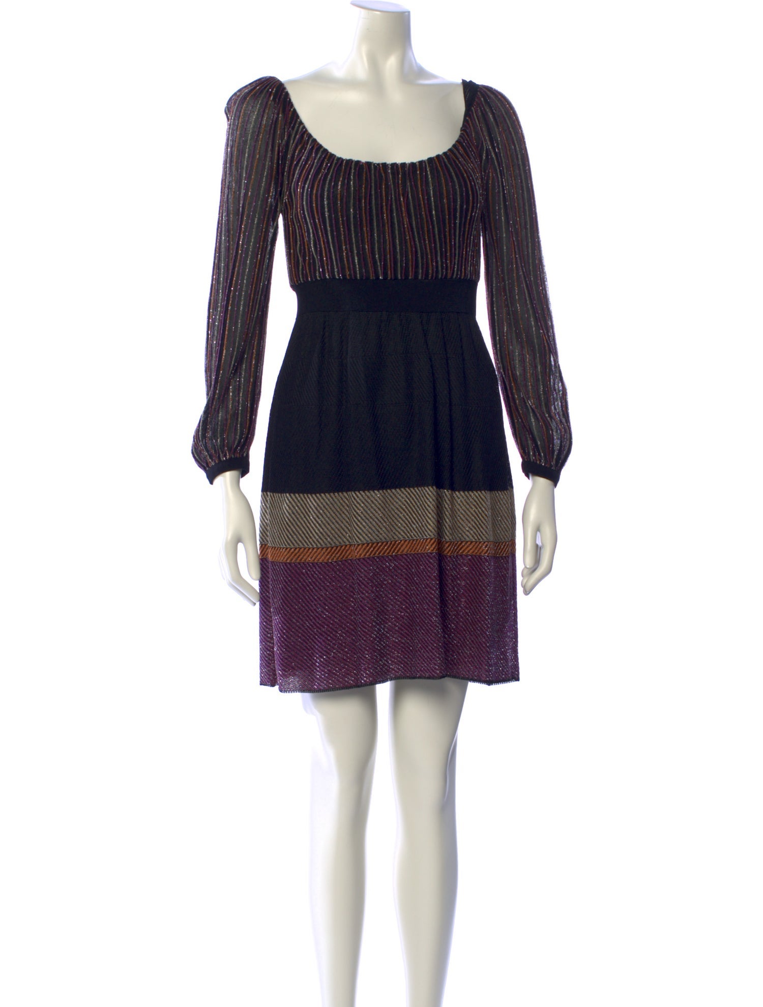 M Missoni Striped Mini Dress