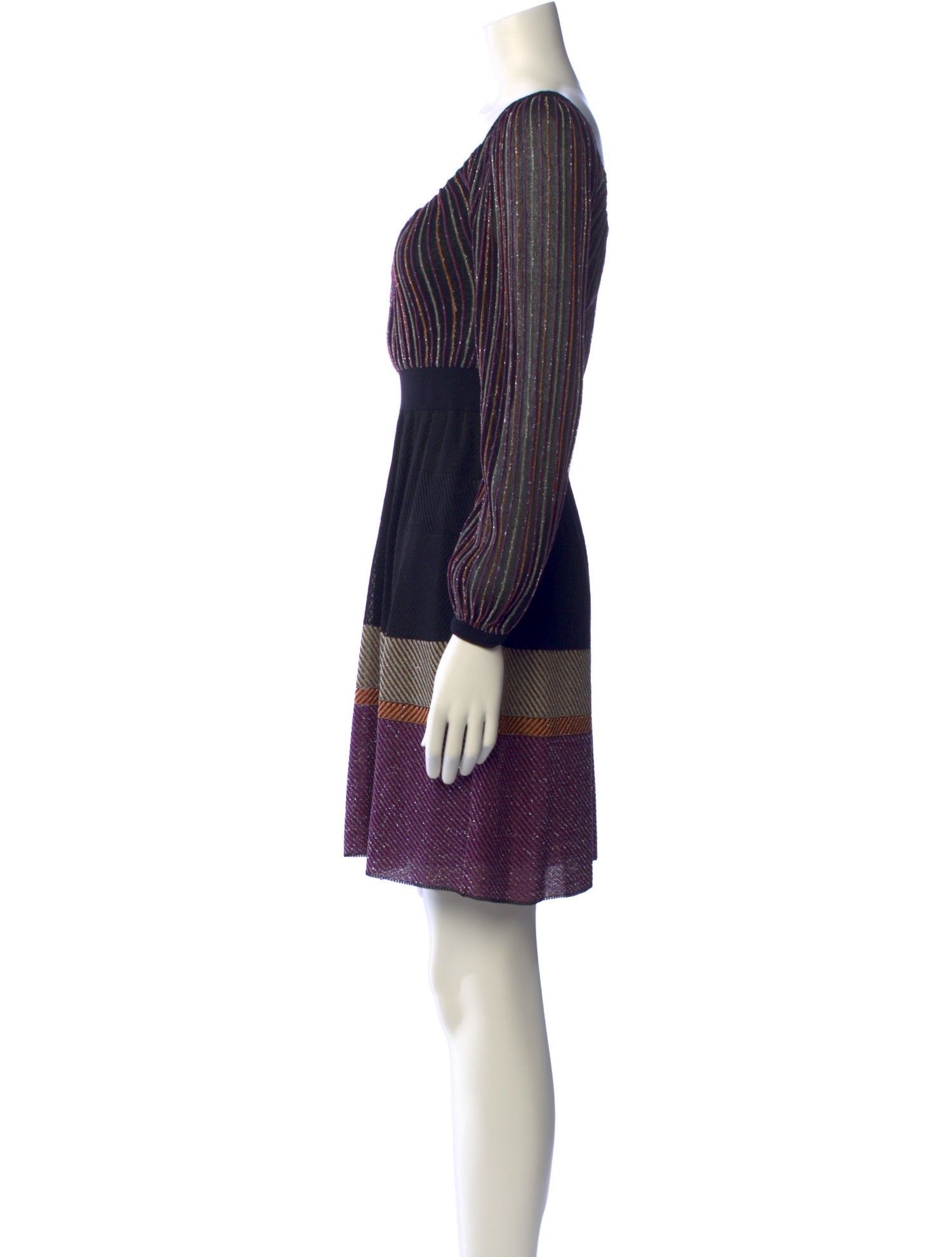 M Missoni Striped Mini Dress