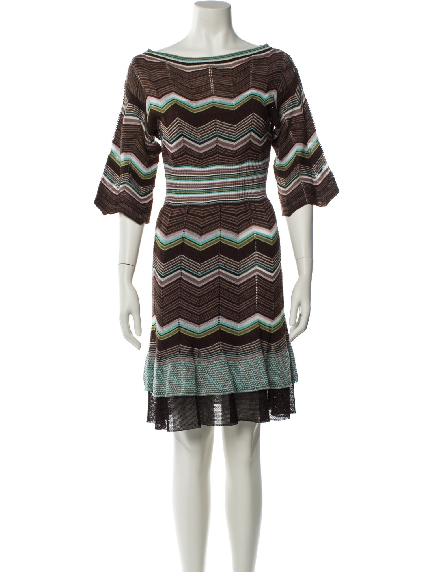 M Missoni Striped Mini Dress