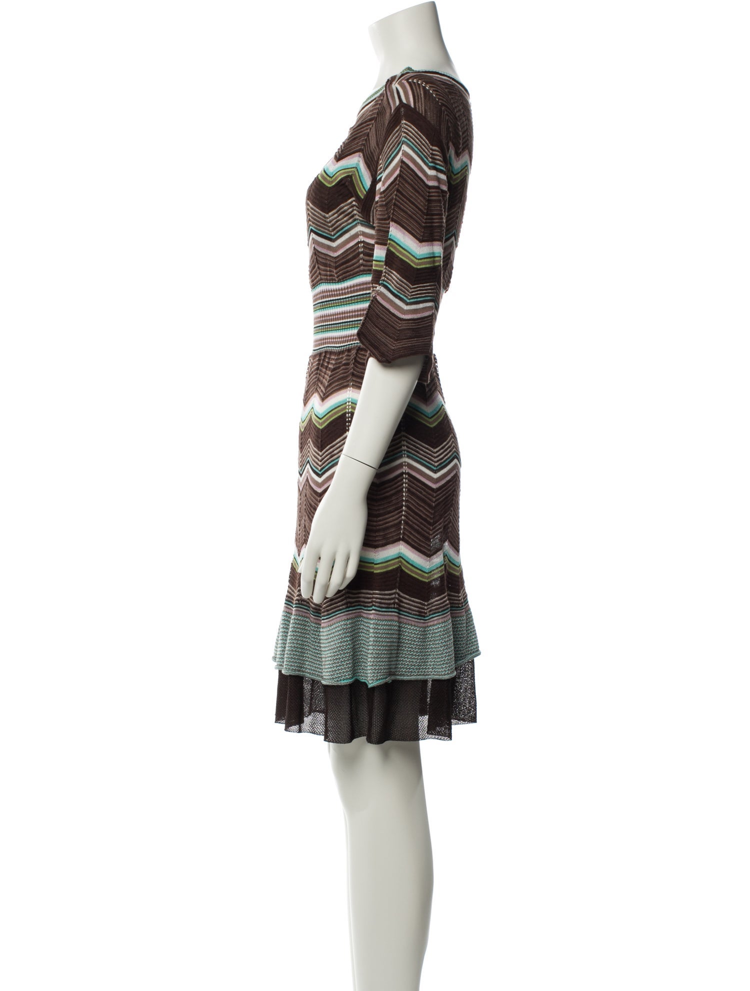 M Missoni Striped Mini Dress